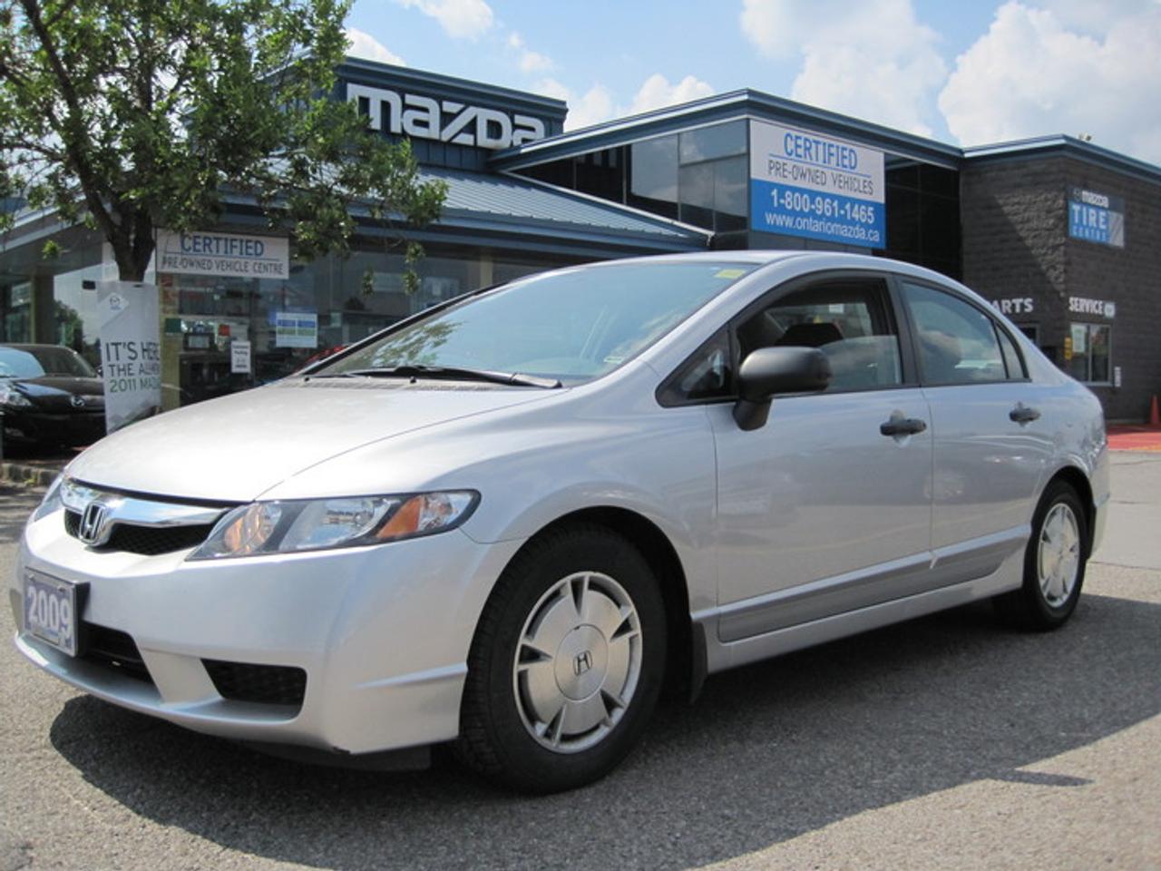 AIR CONDITION, POWER PACKAGE, ALLOY WHEELS, KEYLESS ENTRY.................WE OFFER EVERY VEHICLE WITH 30-DAY COMPREHENSIVE WARRANTY, 30-DAY EXCHANGE POLICY, 90-DAY POWERTRAIN WARRANTY, 1-YEAR ROADSIDE ASSISTANCE, FULLY CERTIFIED AND RECONDITIONED BY OUR FACTORY TRAINED TECHNICIANS...................ENJOY YOUR GREATEST PURCHASE EXPERIENCE WITH ONTARIO MAZDA.......
