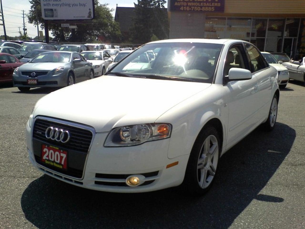 Used 2007 Audi A4 2.0T QUATTRO LEATHER SUNROOF ALLOYS for sale in Scarborough, ON