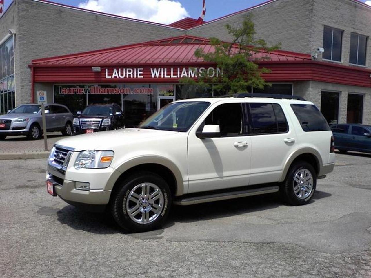 A fully loaded Eddie Bauer with premium engine, 3rd row seating, sunroof, chrome wheels, SYNC technology, 2-Tone heated leather and every power option. Low KMS means lots of FORD factory warranty remains. CARPROOF VERIFIED. Fully certified. Financing available and trade ins welcome. Call us toll-free at 1 888 886-7398