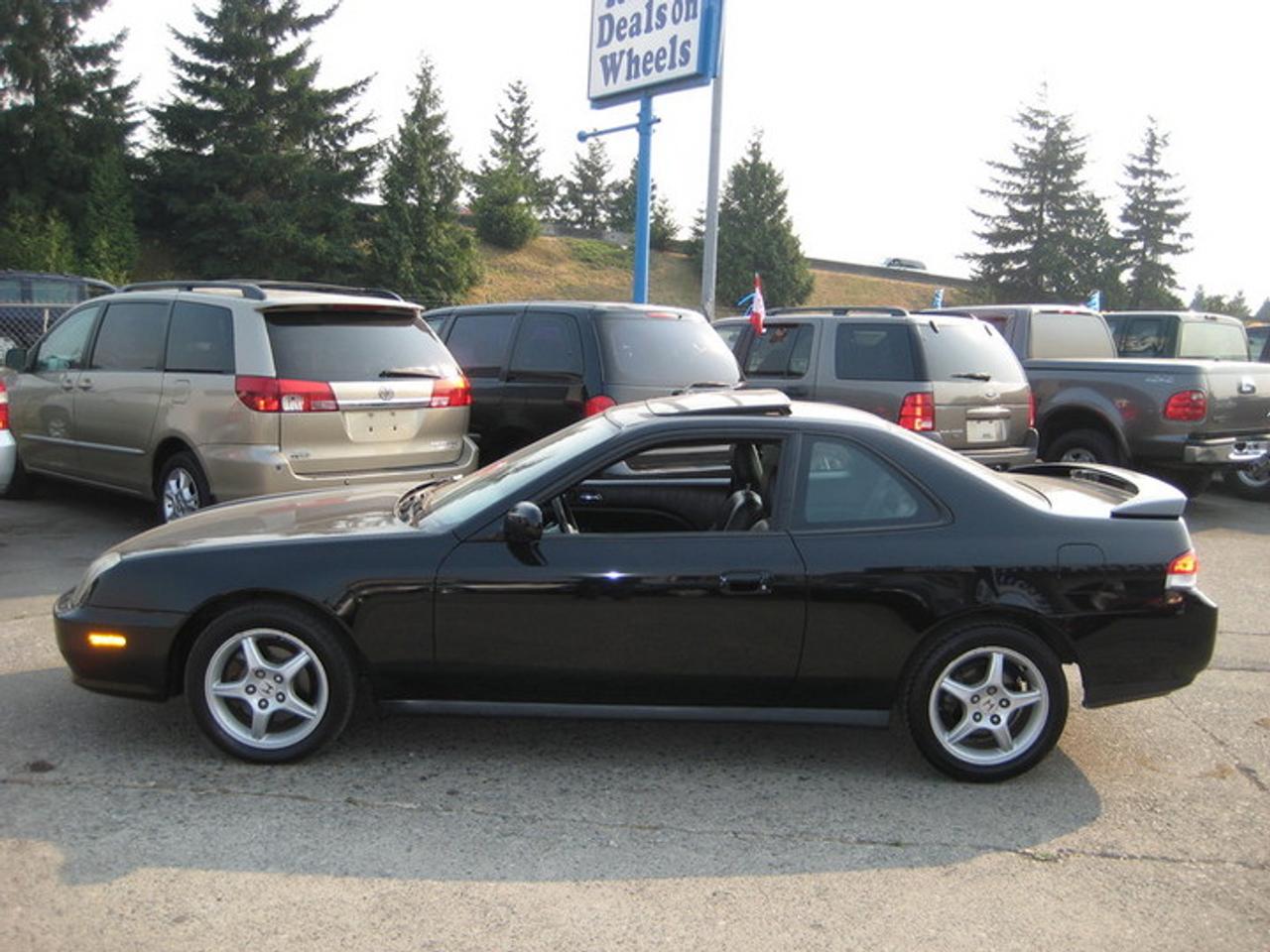 2001 HONDA PRELUDE, 2 DOOR, 5 SPEED, LOCAL CAR, NO ACCIDENTS.  VERY DESIRABLE CAR--- BLACK ON BLACK LEATHER, HEATED SEATS, SUNROOF, SPOILER, ALLOY WHEELS, PREMIUM CD SOUND!  THIS CAR WAS ADULT OWNED AND IS COMPLETELY STOCK...LOW KMS, EXCELLENT CONDITION.