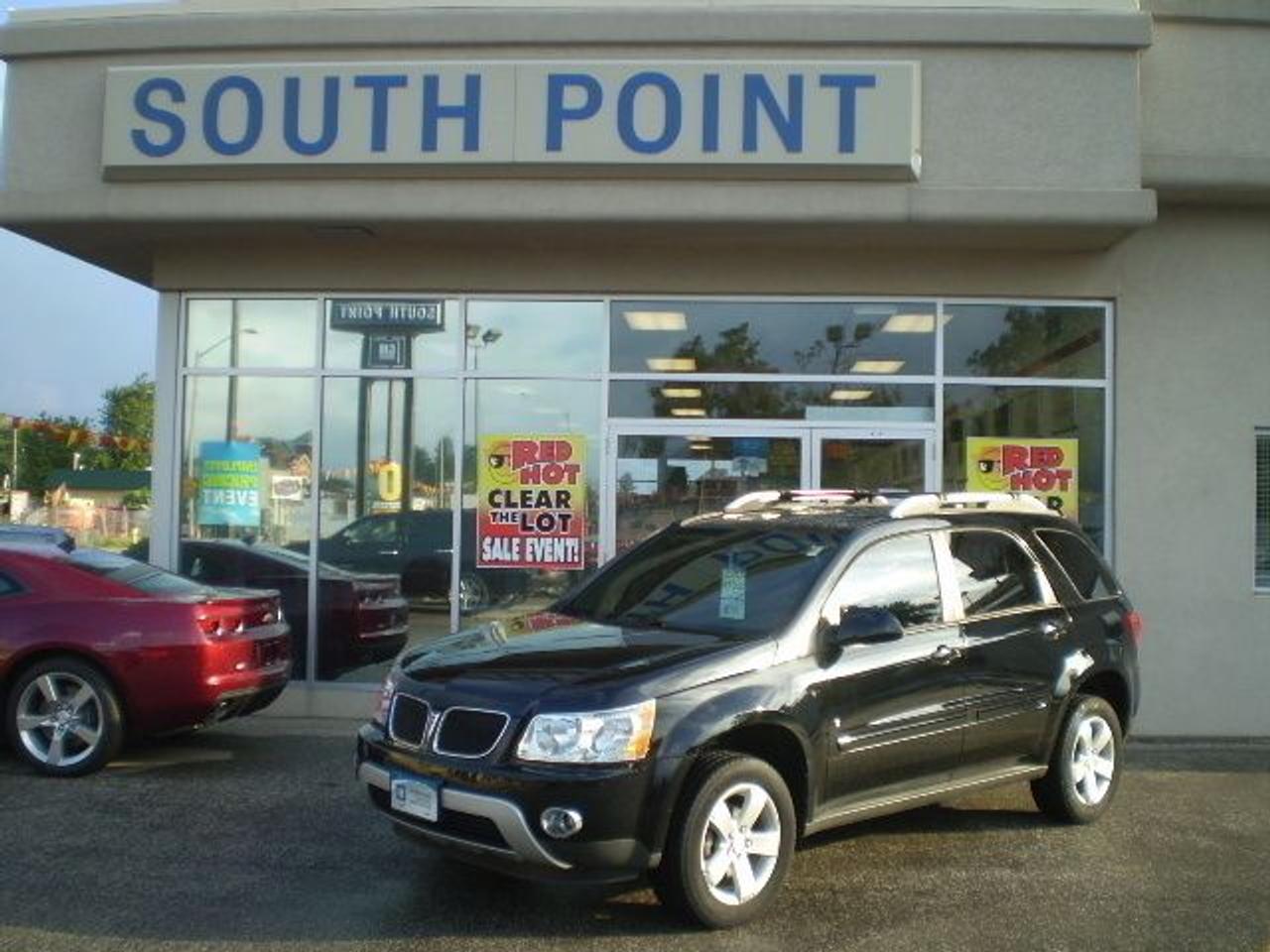 Sale Price $17,995.  AWD Sport with leather, sunroof, and 17 wheels.  Balance of powertrain warranty to 160,000km. Black on black.  OVER 100 USED available WITH PICTURES at www.southpointgm.com .  Call us at 519-326-3206 or 1-866-340-1406.  H.S.T. extra.