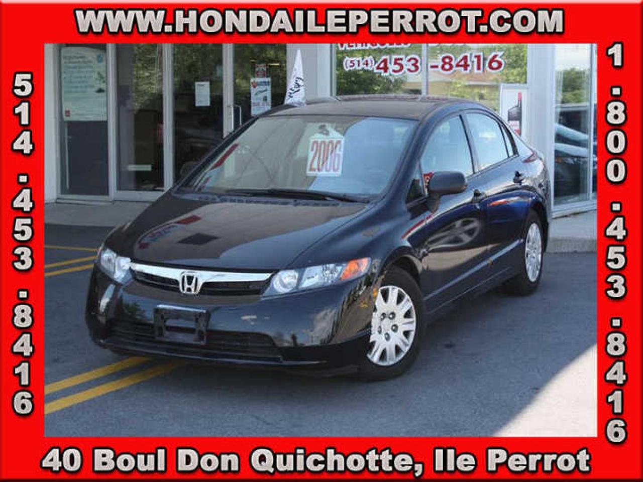 Used 2006 Honda Civic DX-G for sale in Ile Perrot, QC