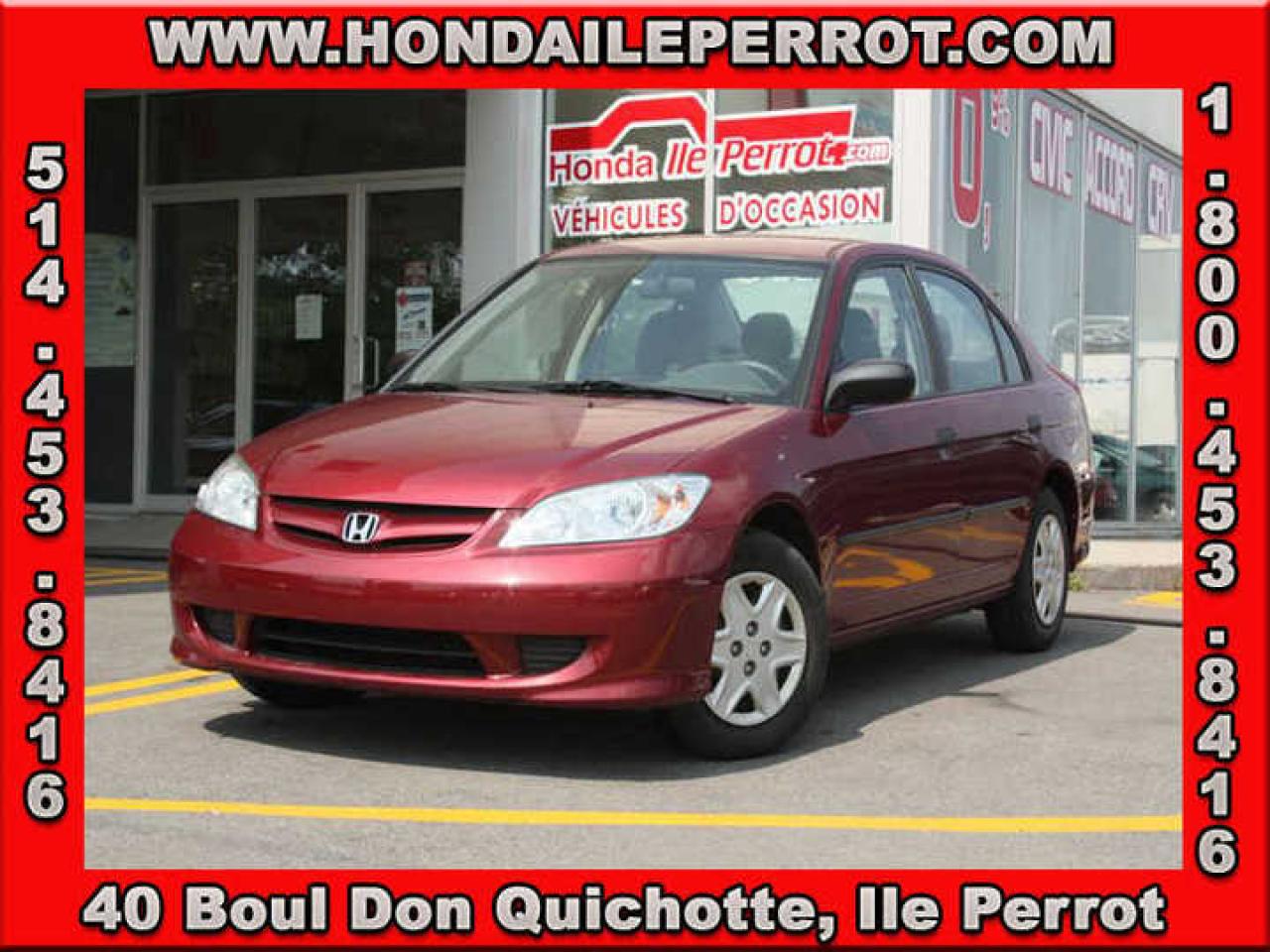 Used 2005 Honda Civic SE for sale in Ile Perrot, QC