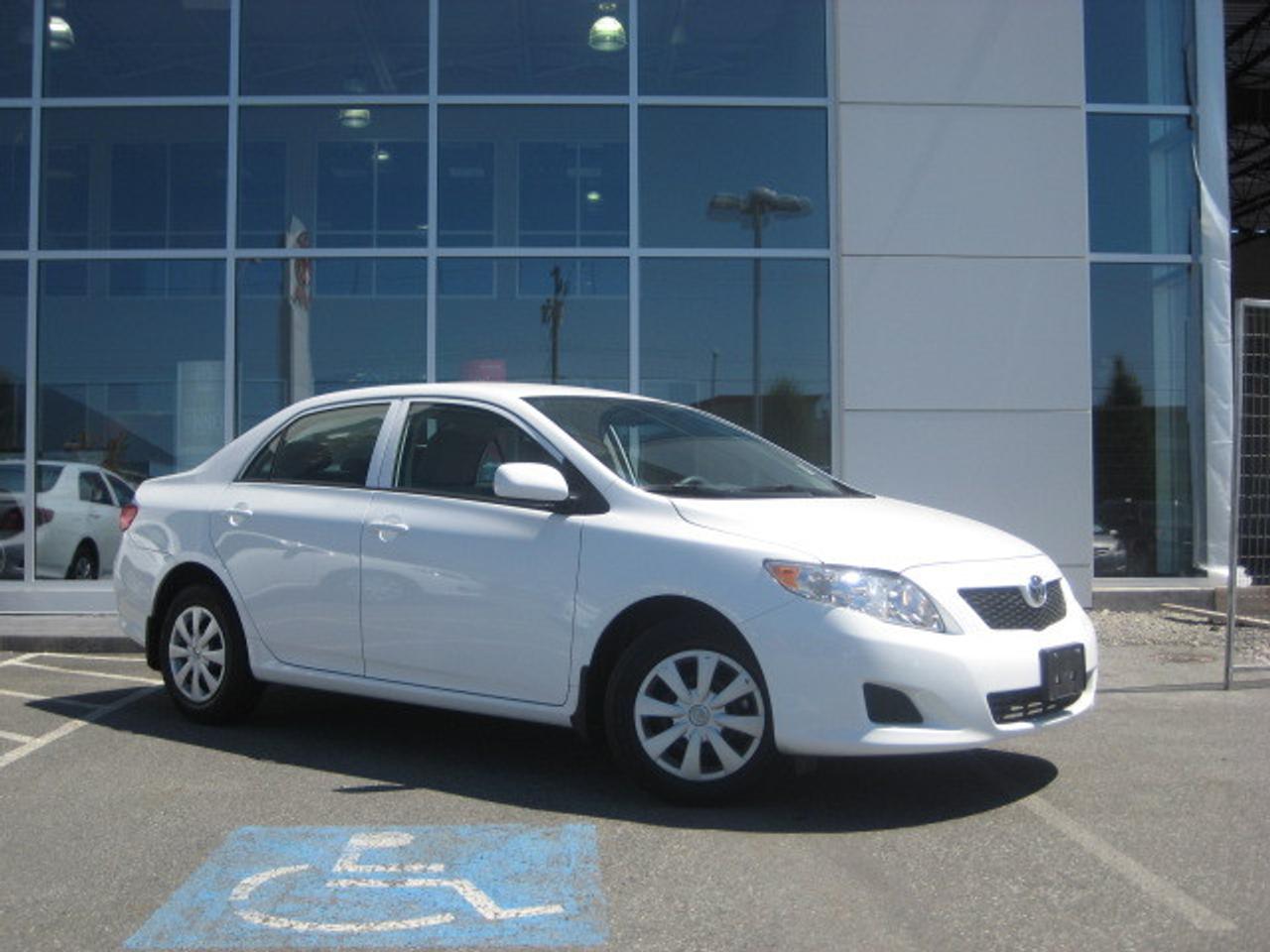 THIS 2010 TOYOTA COROLLA  CE WAS USED AS ONE OF VALLEY TOYOTAS SERVICE VEHICLES.

THIS LIKE NEW COROLLA WITH NO ACCIDENTS ONLY HAS 6650KMS AND IS READY FOR YOUR TEST DRIVE!

VALLEY TOYOTA YOUR SOURCE FOR QUALITY USED CARS, TRUCKS, VANS AND SUVS IN THE LOWER MAINLAND, FRASER VALLEY AND B.C. 
CALL TODAY!