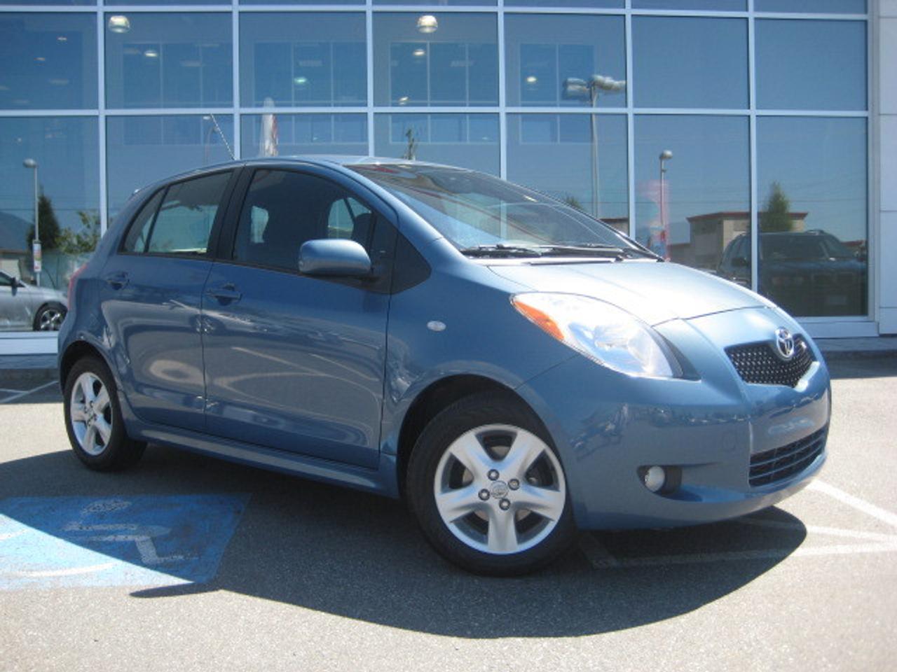 THIS 2007 TOYOTA YARIS RS 5 DOOR IS A LOCAL, CLEAN TOYOTA CERTIFIED USED VEHICLE!!
SHOP INSPECTED WITH THE BALANCE OF THE FACTORY WARRANTY!!
DONT MISS OUT ON FIANANCING FROM 3.9% DURING TOYOTAS SUPER SUMMER EVENT!!

VALLEY TOYOTA YOUR SOURCE FOR QUALITY USED CARS, TRUCKS, VANS AND SUVS IN THE LOWER MAINLAND, FRASER VALLEY AND B.C.