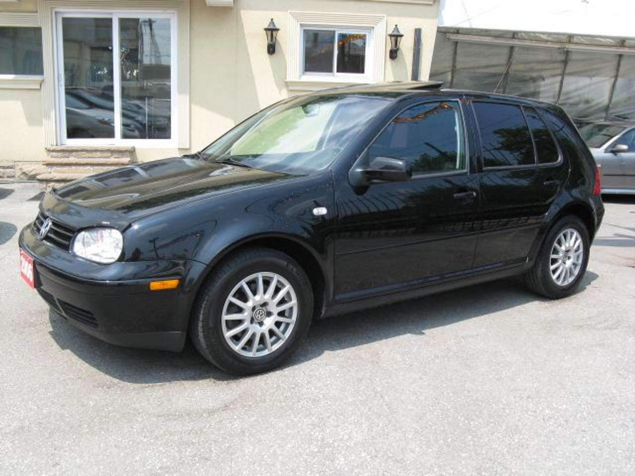 Carproof Clean, 1 owner from Volkswagen Canada, 5 speed manuel, 1.9L 4cyl. turbo diesel, air cond., dual air bags, ABS, tilt, cruise, AM/FM CD. Fully loaded, p/sunroof, heated seats, non-smoker, keyless entry and alum rims. Only 103,000 kms. $12,995 or $500 down $289/mth tax-included. Mint cond. Sale priced. Black ext on black interior. Call today. Price does not include certification or e-test. (cert & e-test are available for $495 extra)