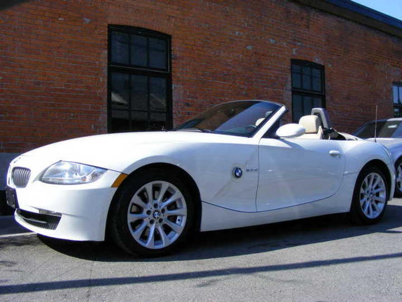 An Accident free West Coast BMW Z4 3.0si automatic convertible. White on tan leather with tan power top, heated seats, all power options. 
Just inspected and serviced by BMW. Lease or Finance. All trades accepted. 

Email Rob@bluestarmotors.com  Phone: 604.649.1975 
 
dlr10290
www.bluestarmotors.com
