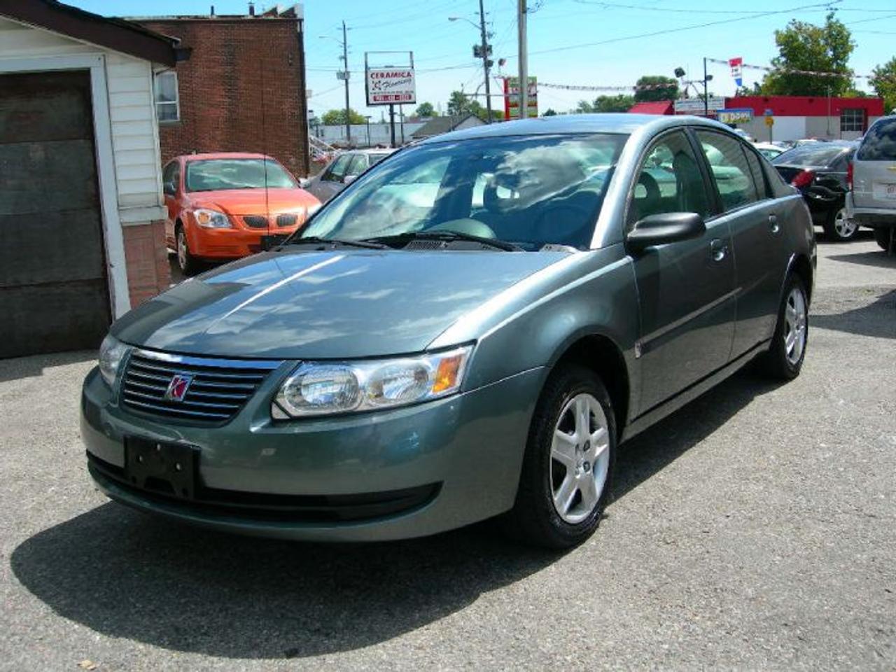 2006 Saturn Ion 2, Grey metallic on light grey cloth interior. 5 Speed, 2.2 litre eco-tech engine. 76000 Kms. Non-Smoker. GMAC lease return. Very economical and reliable car. Cheap on gas and insurance. Great commuter or student car. Being sold Certified and e-tested. 1 year unlimited power train warranty included. Please call or email for further details. Financing Available. $$6499 + HST.
