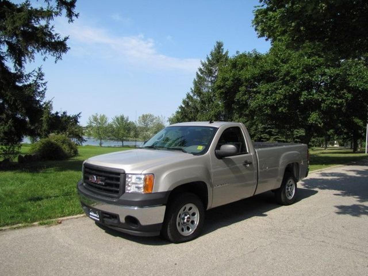This 2007 GMC Sierra 1500 with T REG CAB NEW BODY STYLE!! TRUCK!! GM LEASE RETURN!! Truck features a 4.8L V8 MPI 8 cyl Gasoline engine. It is equipped with a Automatic transmission. The vehicle is Silver Birch Metallic with a Pewter Cloth interior. It is offered with the remaining factory warranty. Over 400 BETTER used cars in stock!! PLEASE CALL 1-866-348-8146 5.99% Financing + no payments up to 6 months available on approved credit!! Free Trial Exchange!! A+ Better Business Bureau rating!! Voted Guelphs Favourite dealer 2004-2009!! Since 1961. Taxes, licensing, and $5.00 OMVIC fee are extra. Call for details on our Free Trial Exchange! Thank you for considering Wilsons!!! Please call 1-866-348-8146. - This GMC is in Good overall exterior condition, Excellent overall interior condition, Cloth seats - Air Conditioning, Power Steering, Clock, Tachometer, Driver Airbag, Passenger Airbag, ABS Brakes, Intermittent Wipers, AM-FM, CD Player, Wheels, Cloth Interior Surface - Contact The Internet Department at 866-738-6045 or leads@markwilsonsbetterusedcarstc.dealer.com for more information. -