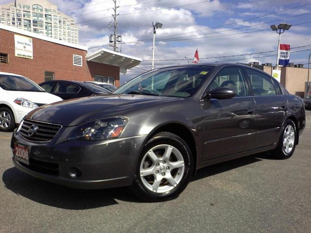 BEAUTIFUL 2006 NISSAN ALTIMA 2.5S WITH AUTOMATIC AND ALLOYS, OFF LEASE WITH NEW TIRES AND BRAKES, CALL TODAY BEFORE ITS GONE!