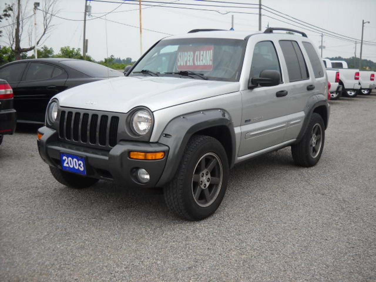 2003 Jeep Liberty Rocky Mountain Edition
Great condition SUV!  Low KMS, Only 126,600kms!  Loaded with power options, CD, Air, Cruise, Auto.  Affordable 4x4!  Only $7,999+tx Cert. & Etest included.  Call today for more info!