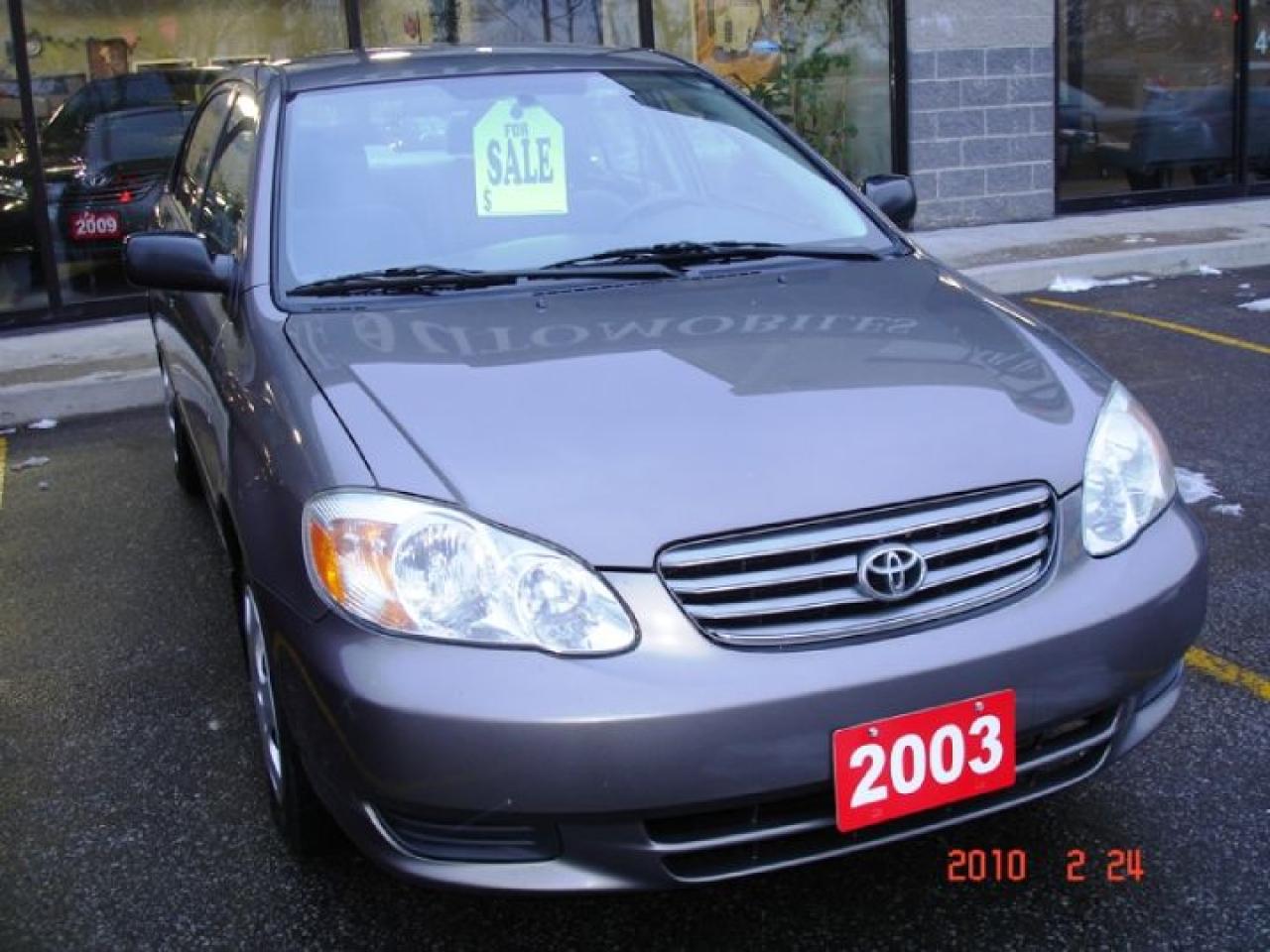Used 2003 Toyota Corolla CE Low KM for sale in Scarborough, ON