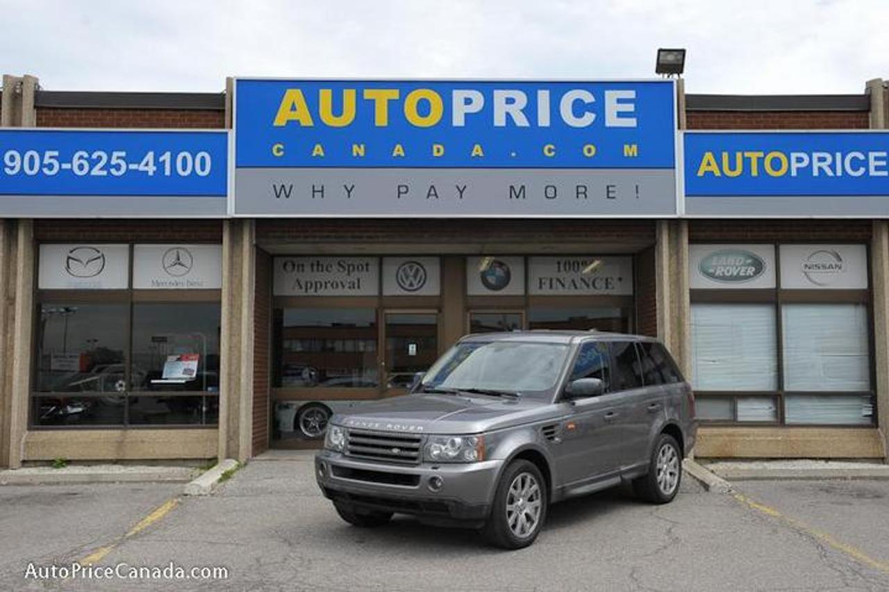 TRUST YOUR DEALER!! Online Credit App, Free CarProof History Reports & 300 vehicles @ www.autopricecanada.com. Certified, safetied & E-tested! Warranty with every vehicle!!!07 RANGE ROVER  HSE SPORT,NAVIGATION,AWD,Xenon lights,sunroof,d/power seats,D/climate controls,steering controls,heated seats,leather,F+S air bags,abs,traction,keyless entry, All original Accident free,Absolutely gorgeous!!!REMEMBER RESEARCHING YOUR DEALER IS AS IMPORTANT AS RESEARCHING YOUR VEHICLE! COMPARE OUR EQUIPMENT,MILEAGE AND PRICING!!
