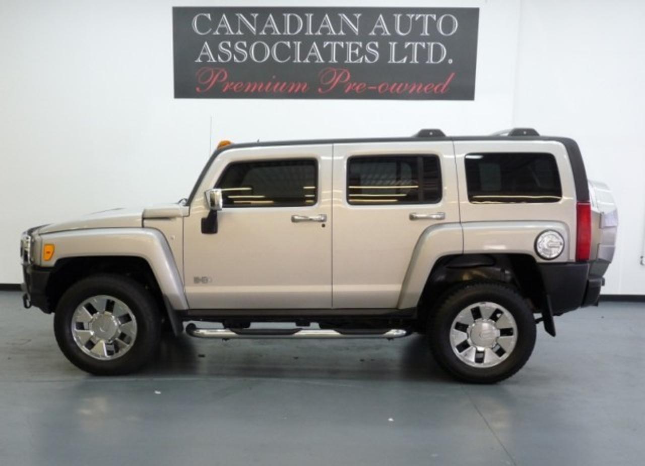 H3X & EVERY OPTION...COMPARE !!! Options include: Navigation, Moonroof, Leather, Heated Power Seats, Electrochromic Rearview Mirror, H3X Package: 18 Chome Alloys, Chrome Tubes, Chrome Bush Guard, Chrome Fuel Door, Body Colour Grill and Colour Keyed Spare Tire Cover,  6 Disc CD/MP3, Anti-theft, Traction Control and more !!! Premium Pre-Owned Certified. The balance of Manufacturers warranty applies. We offer flexible finance options with top trade allowances. Contact one of our sales professionals regarding this opportunity !!! Visit our website to view 20+ photos & FREE CARFAX with a buy back guarantee.  www.canadianautoassociates.com No Hidden Fees: Advertised Price +HST +Lic.