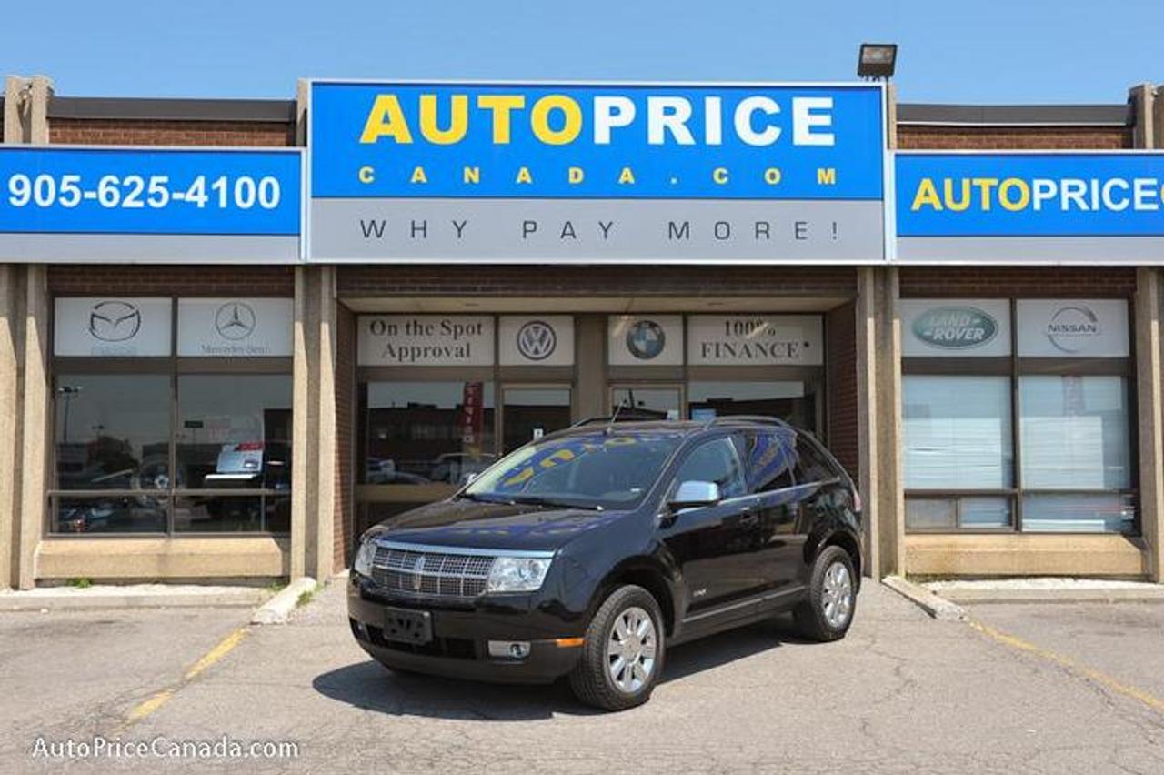 TRUST YOUR DEALER!! Online Credit App, Free CarProof History Reports & 300 vehicles @ www.autopricecanada.com. Certified, safetied & E-tested! Warranty with every vehicle! 07 Lincoln MKX,AWD,Navigation,DVD,Leather,full power group,d/power seats,d/climate controls,steering controls,heated seats,abs,traction,keyless entry,1 owner,off lease,Canadian Vehicle,Absolutely Gorgeous!!   CREDIT PROBLEMS? www.autopricecanada.com for 24 Hr Easy, Secure, Online Credit Application?get approved before you shop! REMEMBER, RESEARCHING YOUR DEALER IS AS IMPORTANT AS RESEARCHING YOUR VEHICLE! COMPARE OUR EQUIPMENT, MILEAGE AND PRICING!!!