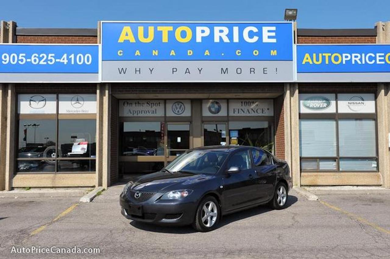 TRUST YOUR DEALER!! Online Credit App, Free CarProof History Reports & 300 vehicles @ www.autopricecanada.com. Certified, safetied & E-tested! Warranty with every vehicle! 06 Mazda 3 ,Sunroof,power group,steering controls,air bags,abs,keyless entry,Alloys All Original Accident Free & more...!!!CREDIT PROBLEMS?  www.autopricecanada.com for 24 Hr Easy, Secure, Online Credit Application?get approved before you shop! REMEMBER, RESEARCHING YOUR DEALER IS AS IMPORTANT AS RESEARCHING YOUR VEHICLE!  COMPARE OUR EQUIPMENT, MILEAGE AND PRICING!!!CB1491A22AA81F