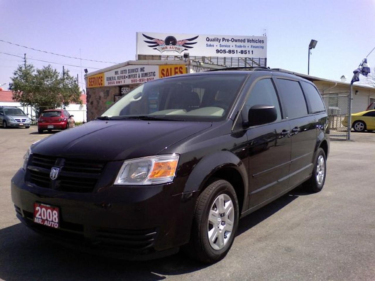 PRICE+HST!!! NO EXTRA FEES!! SAFETY AND E-TEST IS INCLUDED IN THE PRICE. ONE YEAR POWERTRAIN WARRANTY WITH UNLIMITED KMS!! BLACK ON CHARCOAL INTERIOR, STOW N GO, KEYLESS ENTRY, POWER WINDOWS AND LOCKS, POWER MIRRORS, QUAD SEATS, ABS, CD PLAYER WITH MP3, AC, FRONT AND SIDE AIRBAGS, VERY CLEAN IN AND OUT, MUST SEE!!  FINANCING AVAILABLE, CALL FOR DETAILS!!