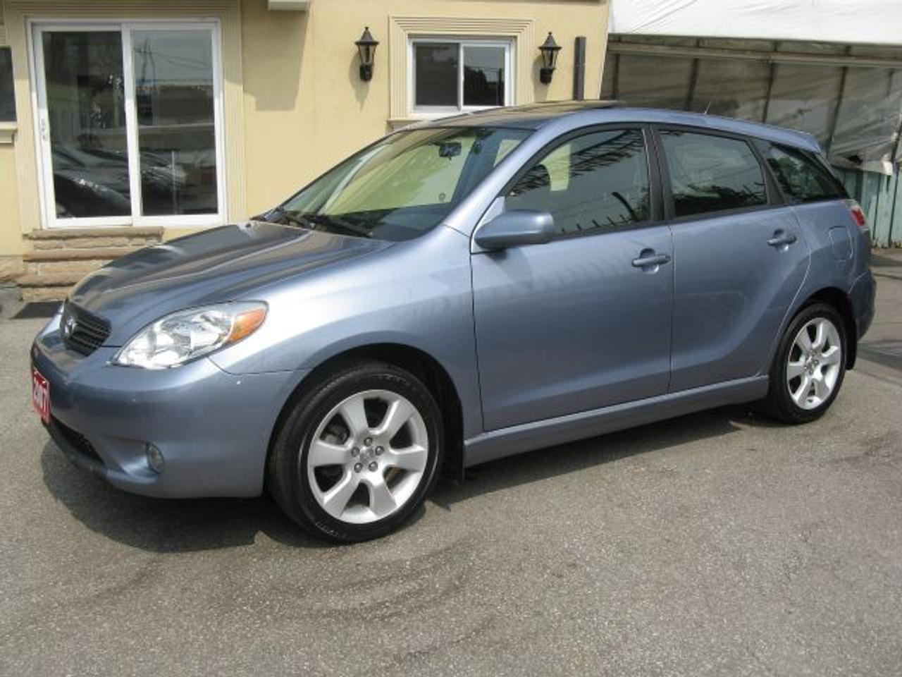 Carproof Clean, 1 owner from Toyota Canada, Automatic, 1.8L 4cyl., air cond., ABS, dual air bags, tilt, cruise, AM/FM CD. Fully loaded, p/sunroof, leather int., keyless entry, fog lights and 17alum rims. Only 41,000 kms. $14,995 $2000 down $295/mth tax-included. Balance of factory warranty. Mint cond. Sale priced. Blue ext on grey leather interior. Call today. Price does not include certification or e-test. (cert & e-test are available for $495 extra)