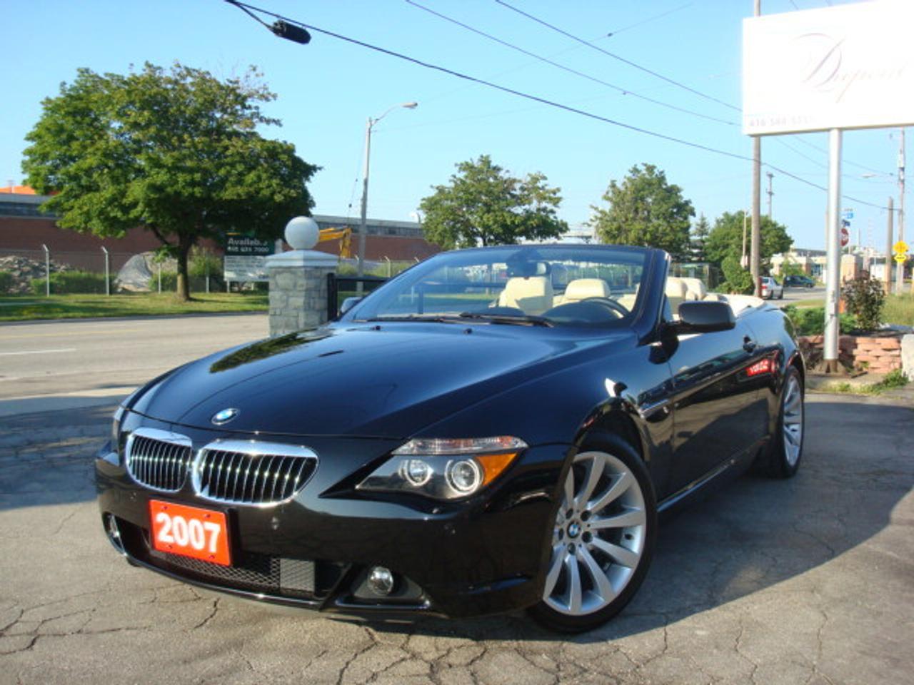 Flawless! Black on Dakota leather, Automatic, 1 owner, meticulously maintained. Only 44,000 KM! Equipped with all 6 Series Luxury & Performance options Inc. Navigation!  Balance of BMW Warranty! Only $57,995 CERT. Finance @ 7,500 down, $457 Bi-weekly/72 months, taxes included. Please visit our Website at: www.dupontautocentre.ca