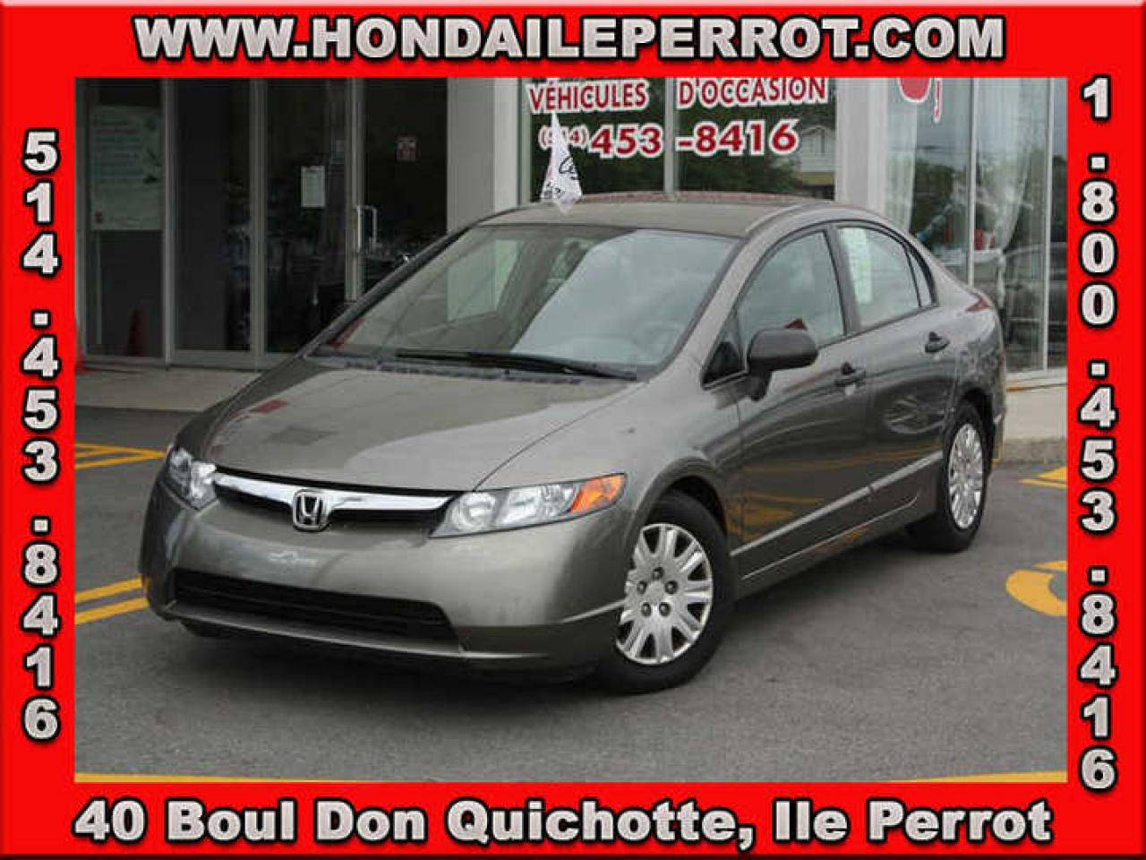Used 2006 Honda Civic DX-G for sale in Ile Perrot, QC