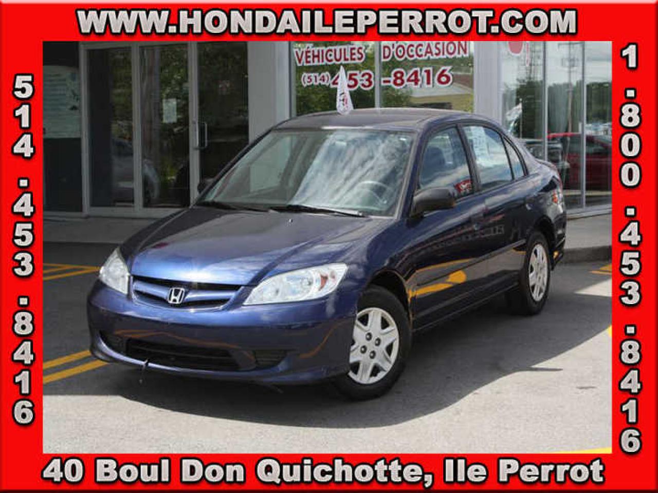Used 2005 Honda Civic SE for sale in Ile Perrot, QC