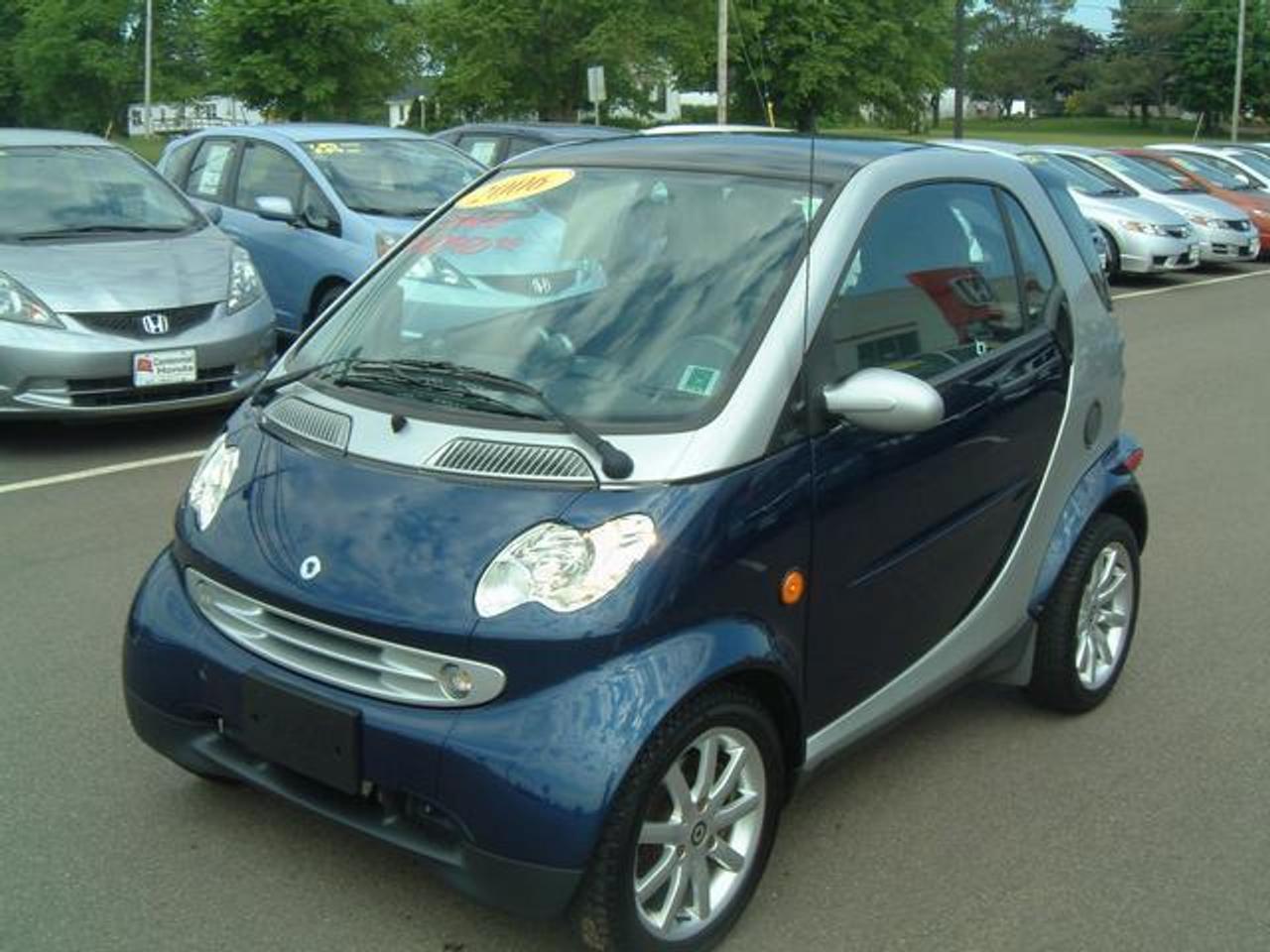 2006 SMART FORTWO  VERY CLEAN CAR, LOW KMS, VERY  ECONOMICAL TO OPERATE.  PRICE  RECENTLY REDUCED.  YOU WILL NOT FIND  ANOTHER COMPARABLE CAR AT A  COMPARABLE PRICE!  WARRANTY INFORMATION: FACTORY WARRANTY REMAINING  FINANCING AVAILABLE!  ONLY: $10950  Come visit us at Centennial Honda, located at  610 South Drive in Summerside.  We are only  45 Minutes from Charlottetown! Call us toll-free at 1 877 339-6030