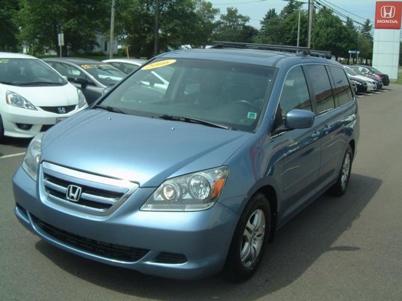 2006 HONDA ODYSSEY EX-L  Fully Loaded with all the options including leather  interior.  Low Kms.  Serviced up to date.  Honda  certified 100 point inspection completed on this  vehicle.  Great shape!  Warranty Information: Honda Factory Warranty remaining until 2011 or  100k. Honda Certified Warranty available which  extends the warranty until 2012 or 120k.  Financing Available!  Centennial Hondas Valued Pricing: $22950  WWW.CENTENNIALHONDA.COM WWW.FACEBOOK.COM/CENTENNIALHONDA  Come visit us at Centennial Honda, located at  610 South Drive in Summerside.  We are only  45 Minutes from Charlottetown! Call us toll-free at 1 877 339-6030