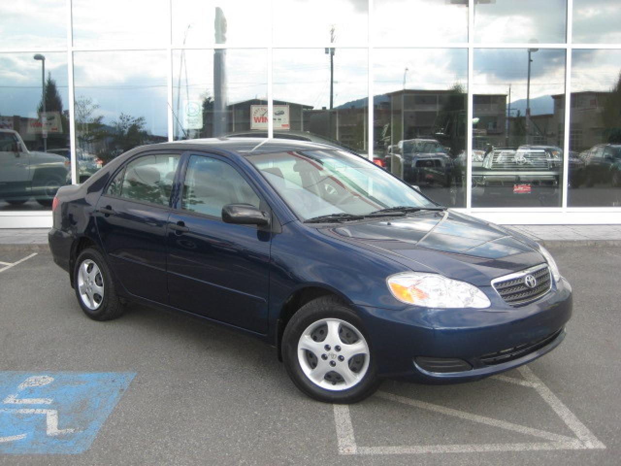 Used 2006 Toyota Corolla CE 'B' PKG- TOYOTA CERTIFIED WITH 3.9% FINANCING O.A.C UPTO 60 M for sale in Chilliwack, BC