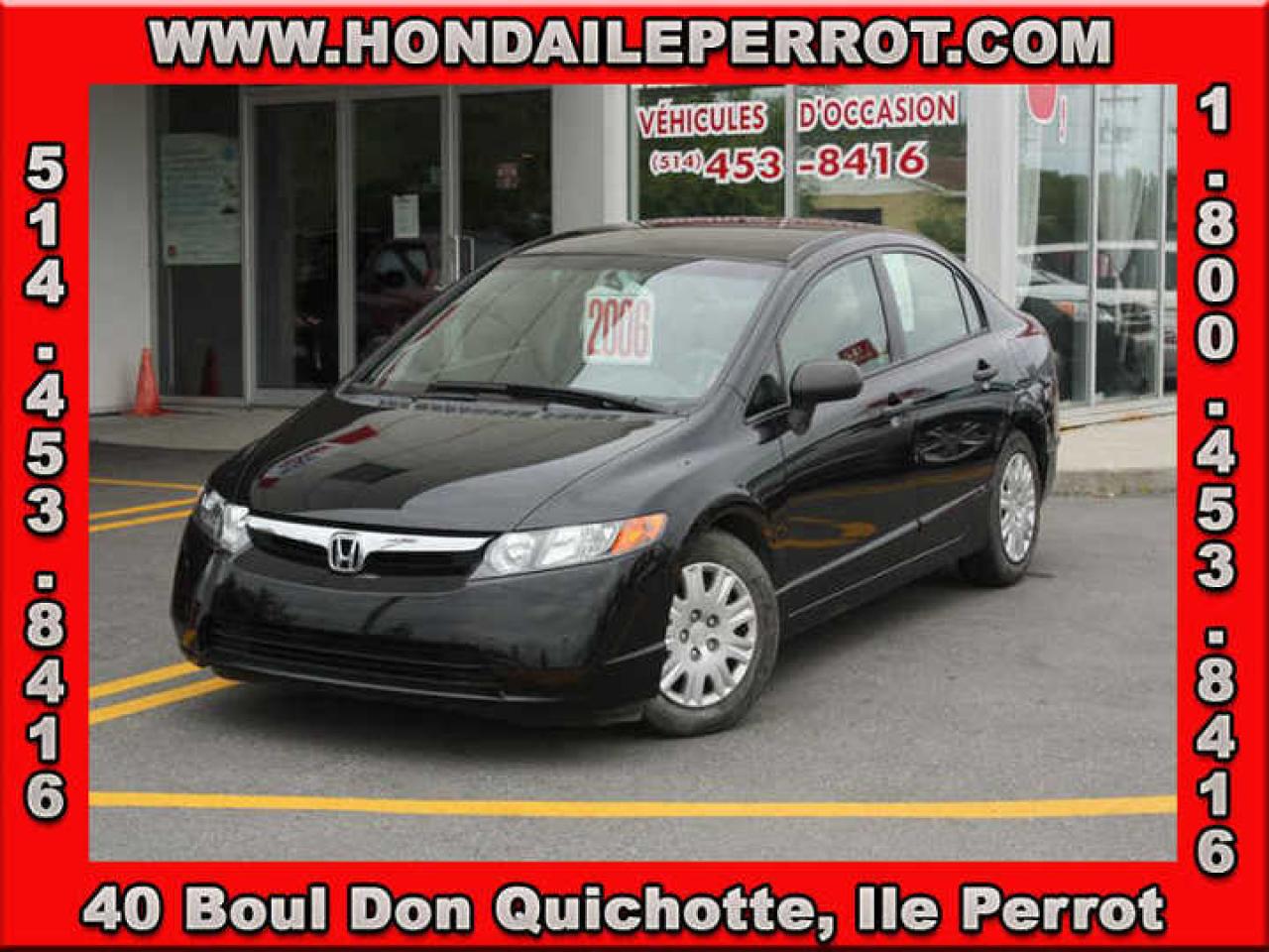 Used 2006 Honda Civic DX-G for sale in Ile Perrot, QC