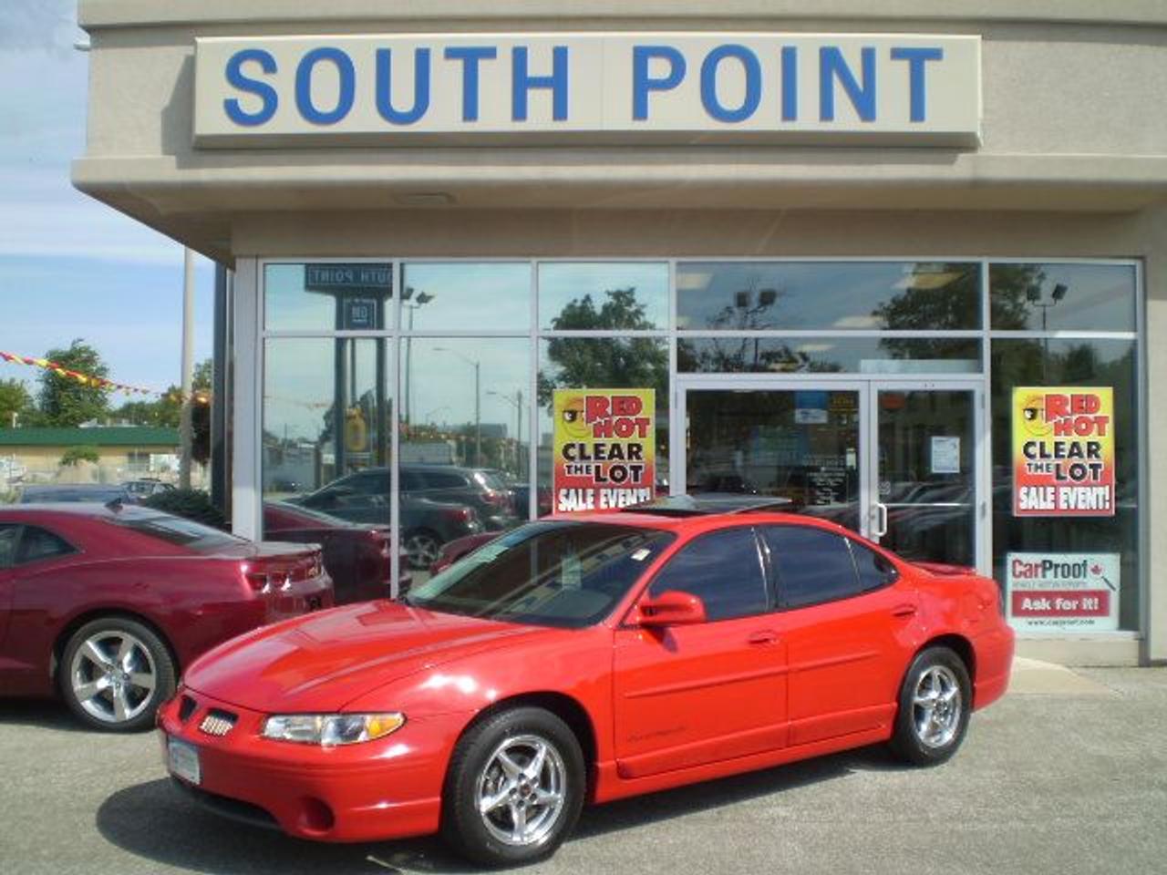GT, power sunroof, leather interior, high polished wheels and just 94000 kms. Sale Price $8995. Local trade in excellent condition.  OVER 100 USED available WITH PICTURES at www.southpointgm.com .   Or Call us at 519-326-3206 or 1-866-340-1406.  H.S.T. extra.