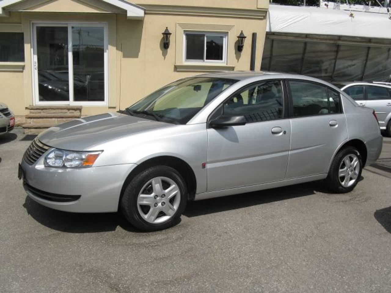 Carproof Clean, 1 owner from Saturn Canada, Automatic, 2.2L 4cyl., air cond., air bags, tilt, cruise, AM/FM CD. Fully loaded, power windows, power door locks, keyless entry. Only 66,000 kms. $7,500 $500 down $217/mth tax-included. Balance of factory GM 5year 160,000km warranty. Mint cond. Sale priced. Silver ext on grey interior. Call today. Price does not include certification or e-test. (cert & e-test are available for $495 extra)