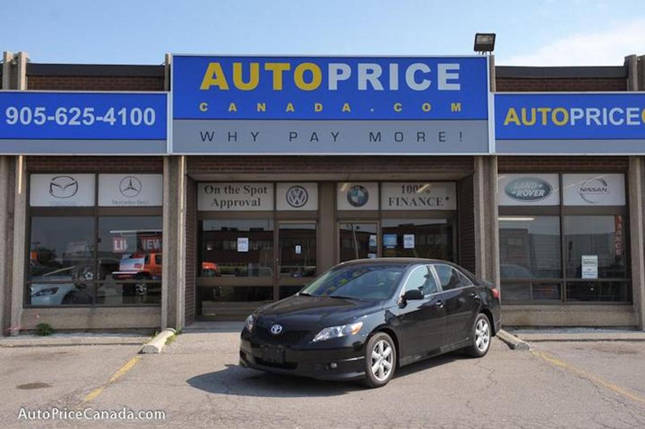 TRUST YOUR DEALER!! Online Credit App, Free CarProof History Reports & 250 vehicles @ www.autopricecanada.com. Certified, safetied & E-tested! Warranty with every vehicle! 09 CAMRY SE,Auto,full power group,steering controls,auto/lights,abs,keyless entry,Canadian vehicle,Dont miss out!!CREDIT PROBLEMS?  www.autopricecanada.com for 24 Hr Easy, Secure, Online Credit Application?get approved before you shop! REMEMBER, RESEARCHING YOUR DEALER IS AS IMPORTANT AS RESEARCHING YOUR VEHICLE!  COMPARE OUR EQUIPMENT, MILEAGE AND PRICING!!!CB1491A323A319