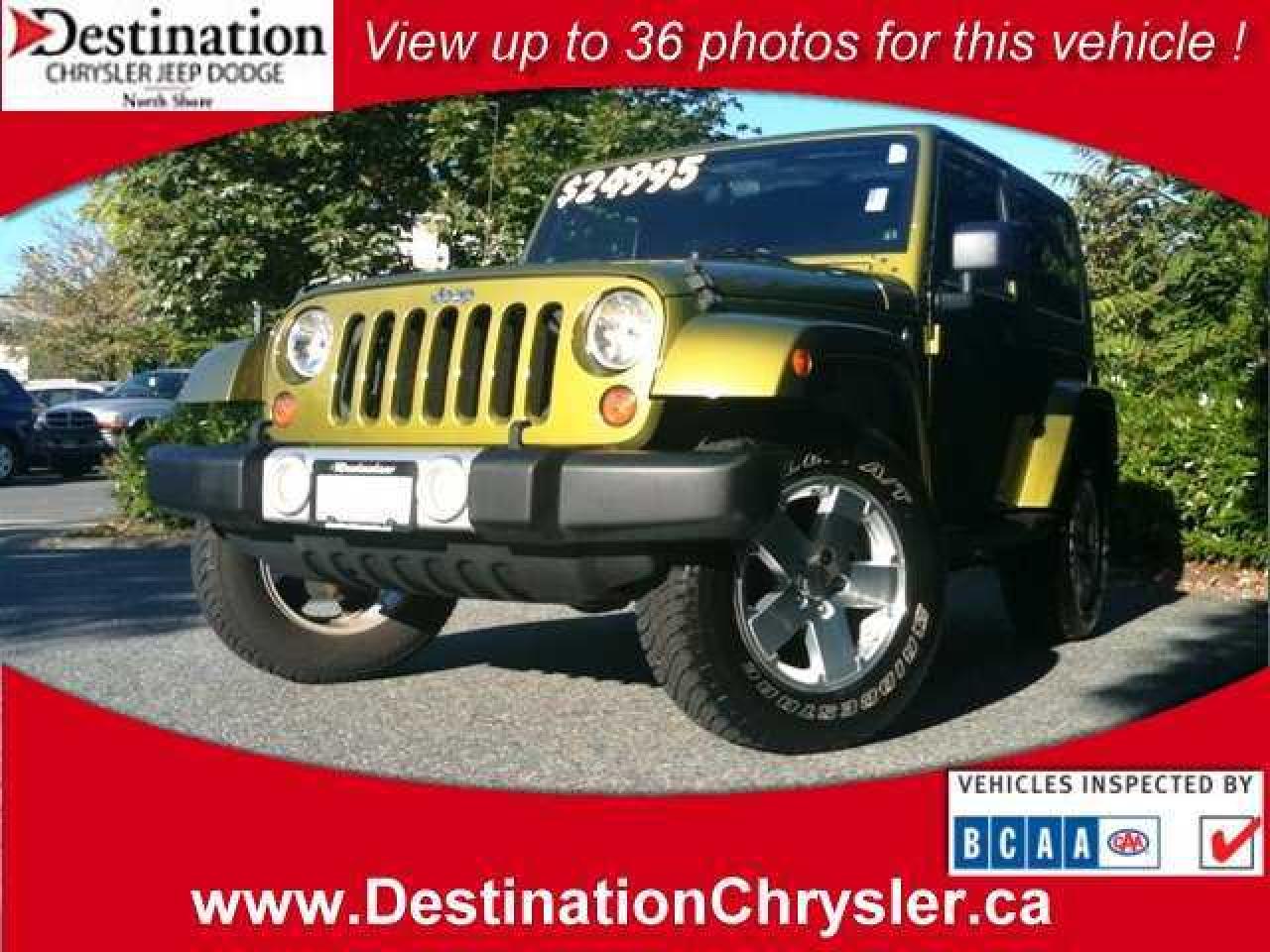 Used 2008 Jeep Wrangler Sahara 4x4 ..6speed...hardtop..power group..with air for sale in North Vancouver, BC