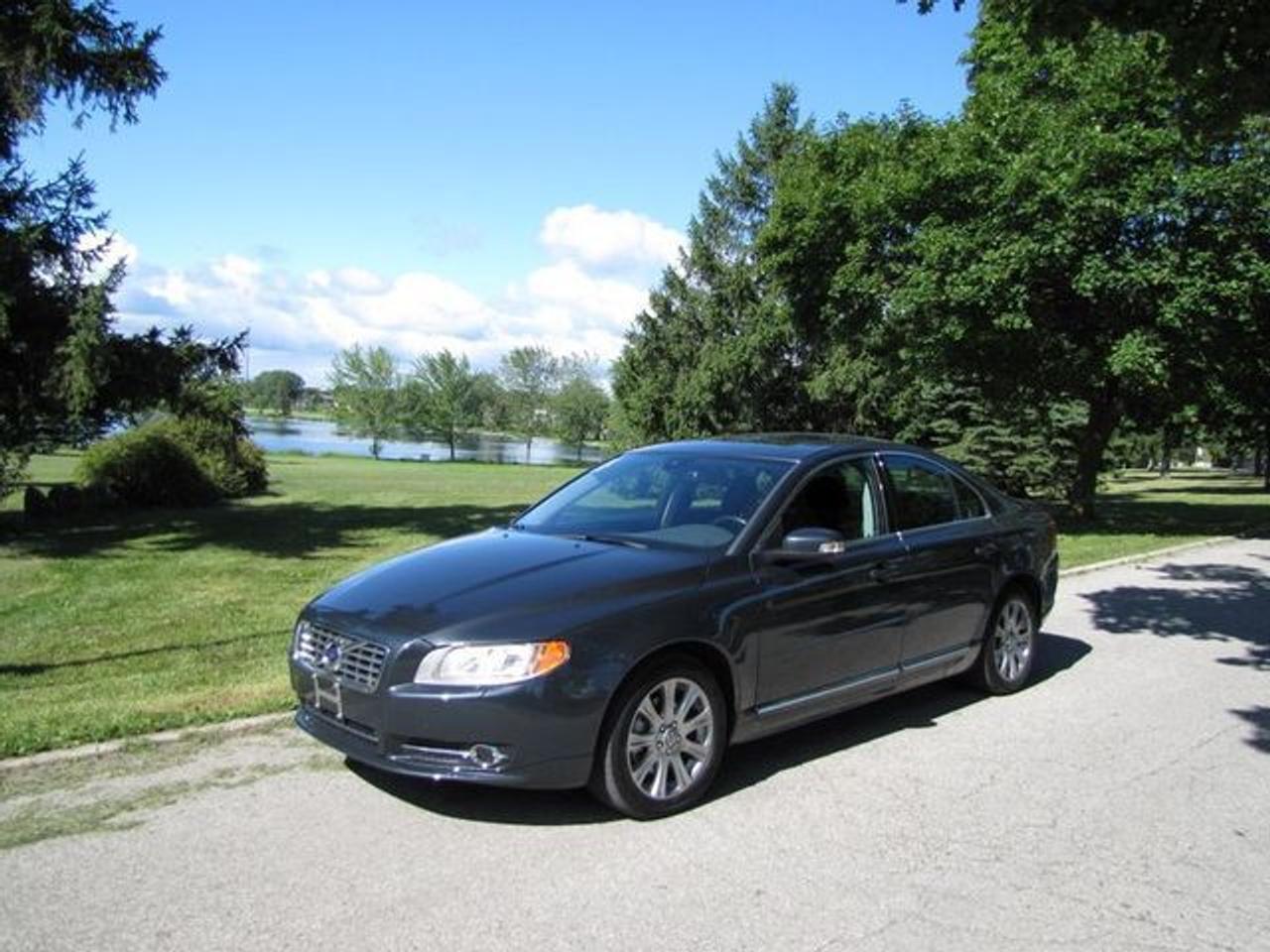 This 2010 Volvo S80 4dr 3.2 LTHR-ROOF!! MINT!!! REAR HEATED SEATS!! Sedan features a 3.2L L6 PFI DOHC 24V 6cyl Gasoline engine. It is equipped with a Automatic transmission. The vehicle is DARK GRAY with a Black Leather interior. It is offered with the remaining factory warranty. Over 400 BETTER used cars in stock!! PLEASE CALL 1-866-348-8146 5.99% Financing + no payments up to 6 months available on approved credit!! Free Trial Exchange!! A+ Better Business Bureau rating!! Voted Guelphs Favourite dealer 2004-2009!! Since 1961. Taxes, licensing, and $5.00 OMVIC fee are extra. Call for details on our Free Trial Exchange! Thank you for considering Wilsons!!! Former daily rental. Please call 1-866-348-8146. - This Volvo is in Excellent overall exterior condition, Excellent overall interior condition, Leather seats - Air Conditioning, Climate Control, Dual Zone Climate Control, Cruise Control, Power Steering, Power Windows, Power Door Locks, Power Mirrors, Leather Steering Wheel, Power Drivers Seat, Power Passenger Seat, Memory Seat Position, Heated Seat, Rear Air Conditioning, Clock, Tachometer, Digital Info Center, Homelink System, Tilt Steering Wheel, Steering Wheel Radio Controls, Sunroof, Driver Airbag, Passenger Airbag, Keyless Entry, ABS Brakes, Traction Control, Rear Defogger, Intermittent Wipers, AM-FM, CD Player, Alloy Wheels, Leather Interior Surface - Contact The Internet Department at 866-738-6045 or leads@markwilsonsbetterusedcarstc.dealer.com for more information. -