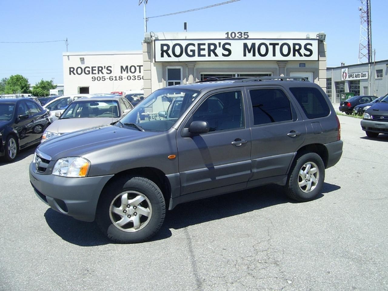 *NO HIDDEN FEES! NO ADMIN, NO PDI! JUST THE PRICE + TAX, CERTIFIED & E-TESTED NO CHARGE! FREE HISTORY REPORT WITH EVERY VEHICLE! OVER 10 YEARS IN BUSINESS** FAMILY OWNED & OPERATED! 

2003 Mazda Tribute. Loaded with Automatic Transmission, 158,000kms, Power Windows, Power Locks, Power Mirrors, Air Condition, Cruise Control, CD Stereo, and so Much More! Local Trade In! Comes with 4 Brand New Tires! The Body, Interior and Drive are Excellent! 

Serving the Oakville, Mississauga, Milton, Burlinton, Hamilton, and Greater Toronto Area. 

Financing Available Starting at 5.99 % O.A.C. 

Call Today to Schedule Your Appointment! 

Thank You For Considering Rogers Motors!

This vehicle is located at

Rogers Motors Ontario
1035 Speers Rd 
Oakville, ON L6L 2X5 

Please Call 
Local - 905-618-0350
1 (888) 750-5952