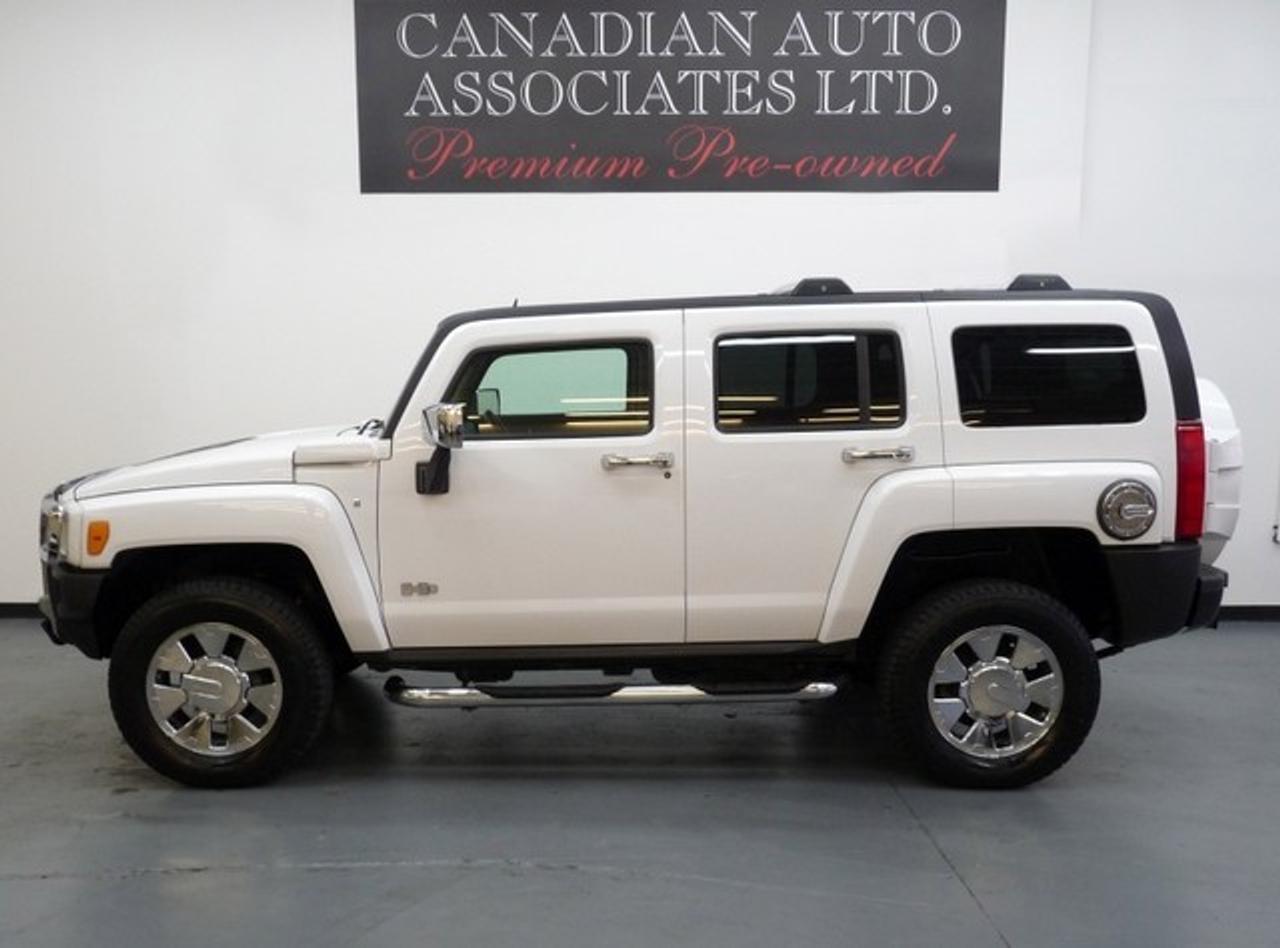 EVERY OPTION...COMPARE !!! Options include:  Moonroof, Leather, Heated Power Seats, Electrochromic Rearview Mirror, H3X Package: 18 Chome Alloys, Chrome Tubes, Chrome Bush Guard, Chrome Fuel Door, Body Colour Grille and Colour Keyed Spare Tire Cover,  6 Disc CD/MP3, Anti-theft, Traction Control and more !!! Premium Pre-Owned Certified. The balance of Manufacturers warranty applies. We offer flexible finance options with top trade allowances. Contact one of our sales professionals regarding this opportunity !!! Visit our website to view 20+ photos & FREE CARFAX with a buy back guarantee.  www.canadianautoassociates.com No Hidden Fees: Advertised Price +HST +Lic.