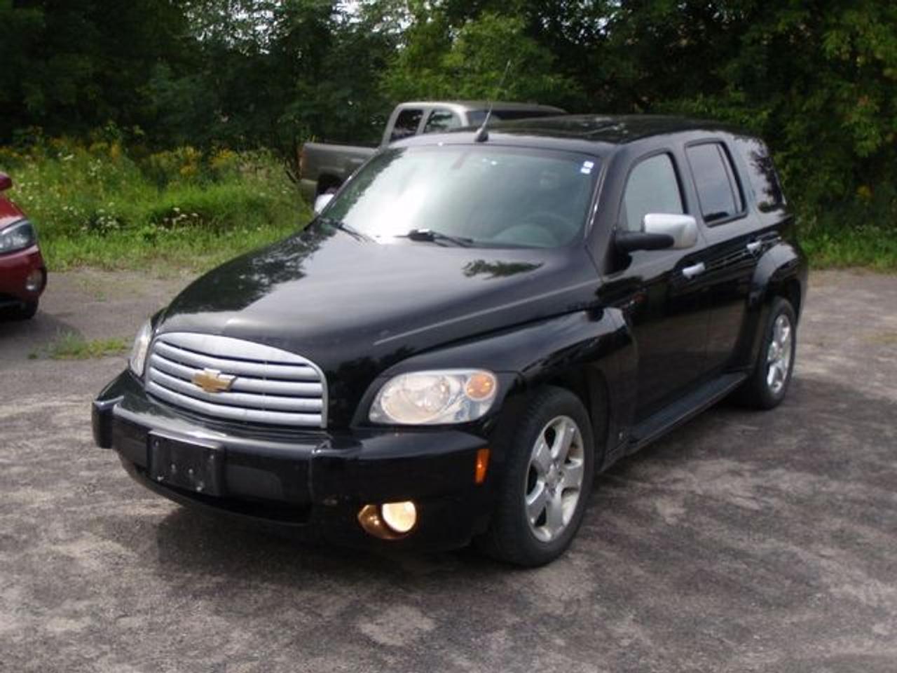 This 2007 Chevrolet HHR LT SUNROOF!! NEW TIRES!! GM LEASE RETURN! Van features a 2.4L L4 SFI DOHC 4 cyl Gasoline engine. It is equipped with a Automatic transmission. The vehicle is Black with a Grey Cloth interior. It is offered with the remaining factory warranty. Over 400 BETTER used cars in stock!! PLEASE CALL 1-866-348-8146 5.99% Financing + no payments up to 6 months available on approved credit!! Free Trial Exchange!! A+ Better Business Bureau rating!! Voted Guelphs Favourite dealer 2004-2009!! Since 1961. Taxes, licensing, and $5.00 OMVIC fee are extra. Call for details on our Free Trial Exchange! Thank you for considering Wilsons!!! Please call 1-866-348-8146. - This Chevrolet is in Excellent overall exterior condition, Excellent overall interior condition, Cloth seats - Air Conditioning, Cruise Control, Tinted Windows, Power Steering, Power Windows, Power Door Locks, Power Mirrors, Leather Steering Wheel, Clock, Tachometer, Digital Info Center, Tilt Steering Wheel, Sunroof, Driver Airbag, Passenger Airbag, Keyless Entry, Security System, ABS Brakes, Rear Defogger, Intermittent Wipers, AM-FM, CD Changer, Aluminum Wheels, Cloth Interior Surface - Contact The Internet Department at 866-738-6045 or leads@markwilsonsbetterusedcarstc.dealer.com for more information. -