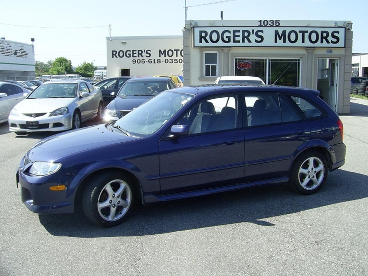 *5 Speed - Power Group - Excellent Condition* *NO HIDDEN FEES! NO ADMIN, NO PDI! JUST THE PRICE + TAX, CERTIFIED & E-TESTED NO CHARGE! FREE HISTORY REPORT WITH EVERY VEHICLE! OVER 10 YEARS IN BUSINESS** FAMILY OWNED & OPERATED!

 2002 Mazda Protege5. Loaded with Manual Transmission, 137,000kms, All the Luxury Power Options! The Body, Interior and Drive are Excellent! 

Serving the Oakville, Mississauga, Milton, Burlinton, Hamilton, and Greater Toronto Area.

 Financing Available. 

Call Today to Schedule Your Appointment! 

Thank You For Considering Rogers Motors! 

This vehicle is located at

Rogers Motors Ontario
1035 Speers Rd 
Oakville, ON L6L 2X5 

Please Call 
Local - 905-618-0350
1 (888) 750-5952