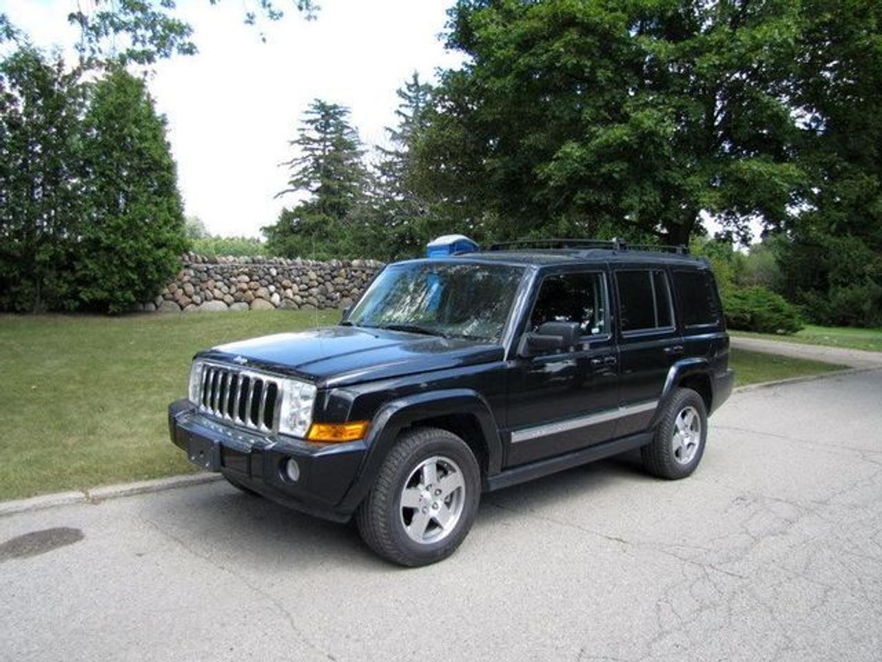 This 2010 Jeep Commander 4dr SPORT 4WD!! PARKING SENSORS!! 4x4 SUV features a 3.7L V6 MPI SOHC 12V 6cyl Gasoline engine. It is equipped with a Automatic transmission. The vehicle is Black with a Black Cloth interior. It is offered with the remaining factory warranty. Over 400 BETTER used cars in stock!! PLEASE CALL 1-866-348-8146 5.99% Financing + no payments up to 6 months available on approved credit!! Free Trial Exchange!! A+ Better Business Bureau rating!! Voted Guelphs Favourite dealer 2004-2009!! Since 1961. Taxes, licensing and $5.00 OMVIC fee are extra. Former daily rental. Call for details on our Free Trial Exchange! Thank you for considering Wilsons!!! Please call 1-866-348-8146. - This Jeep is in Excellent overall exterior condition, Excellent overall interior condition, Cloth seats - Air Conditioning, Cruise Control, Power Steering, Power Windows, Power Door Locks, Power Mirrors, Power Drivers Seat, Clock, Tachometer, Digital Info Center, Tilt Steering Wheel, Steering Wheel Radio Controls, Driver Airbag, Passenger Airbag, Keyless Entry, ABS Brakes, Rear Defogger, Intermittent Wipers, AM-FM, CD Player, Alloy Wheels, Sport Package, Cloth Interior Surface, Four Wheel Drive, Parking Sensors - Contact The Internet Department at 866-738-6045 or leads@markwilsonsbetterusedcarstc.dealer.com for more information. -