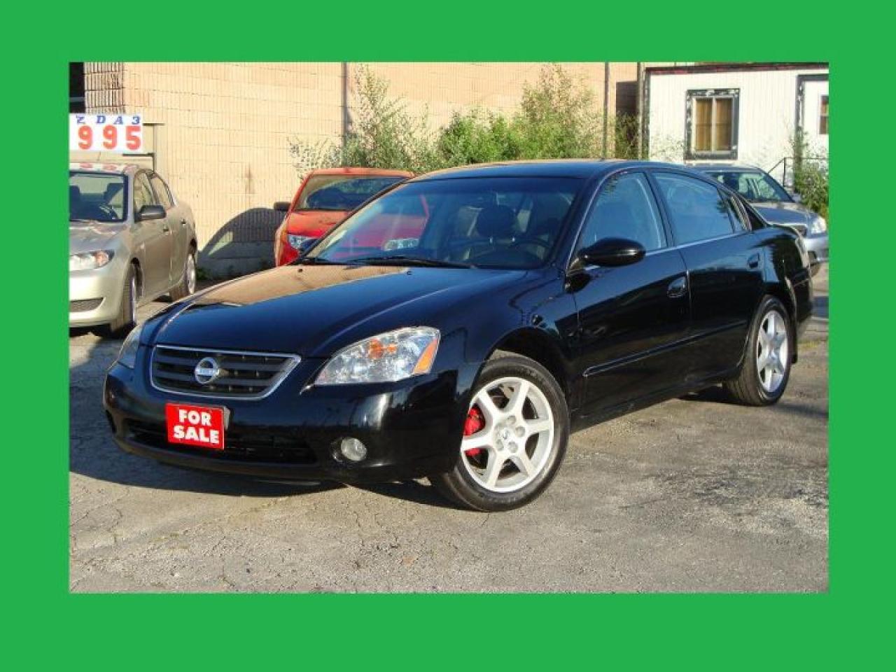 Used 2004 Nissan Altima 3.5SE Black on Black Leather + Sunroof for sale in Toronto, ON