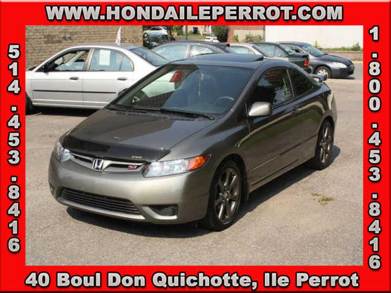 Used 2008 Honda Civic SI for sale in Ile Perrot, QC