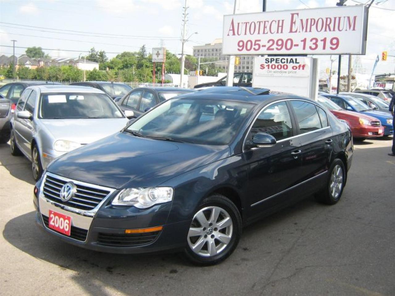 Used 2006 Volkswagen Passat 2.0T Auto Leather/Sunroof/Alloys for sale in Mississauga, ON