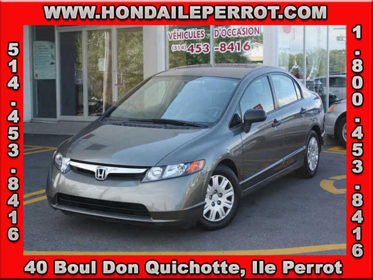 Used 2007 Honda Civic DX-G for sale in Ile Perrot, QC