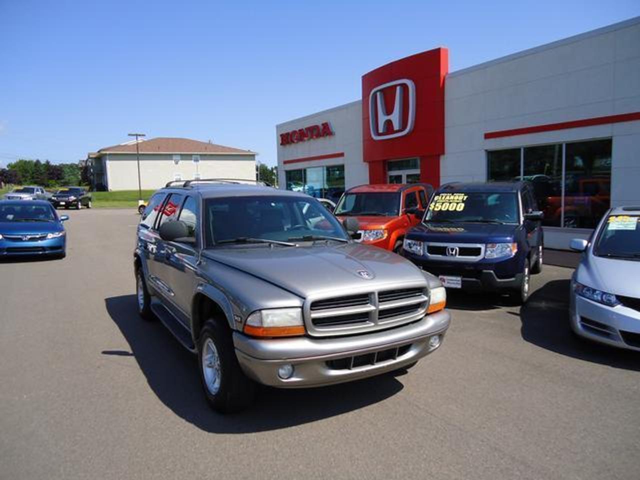 1999 DODGE DURANGO  Fully Loaded!  Great shape!  Perfect vehicle for  towing a boat or a travel trailer.   Priced to sell at only: $4950  WWW.CENTENNIALHONDA.COM WWW.FACEBOOK.COM/CENTENNIALHONDA  Come visit us at Centennial Honda, located at  610 South Drive in Summerside.  We are only  45 Minutes from Charlottetown! Call us toll-free at 1 877 339-6030