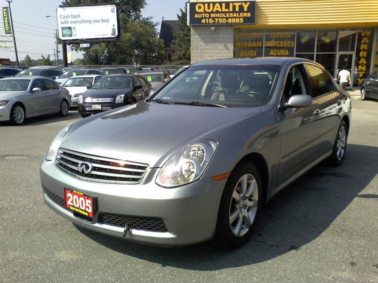 Used 2005 Infiniti G35X G35x 4DOOR LEATHER SUNROOF ALLOYS for sale in Scarborough, ON