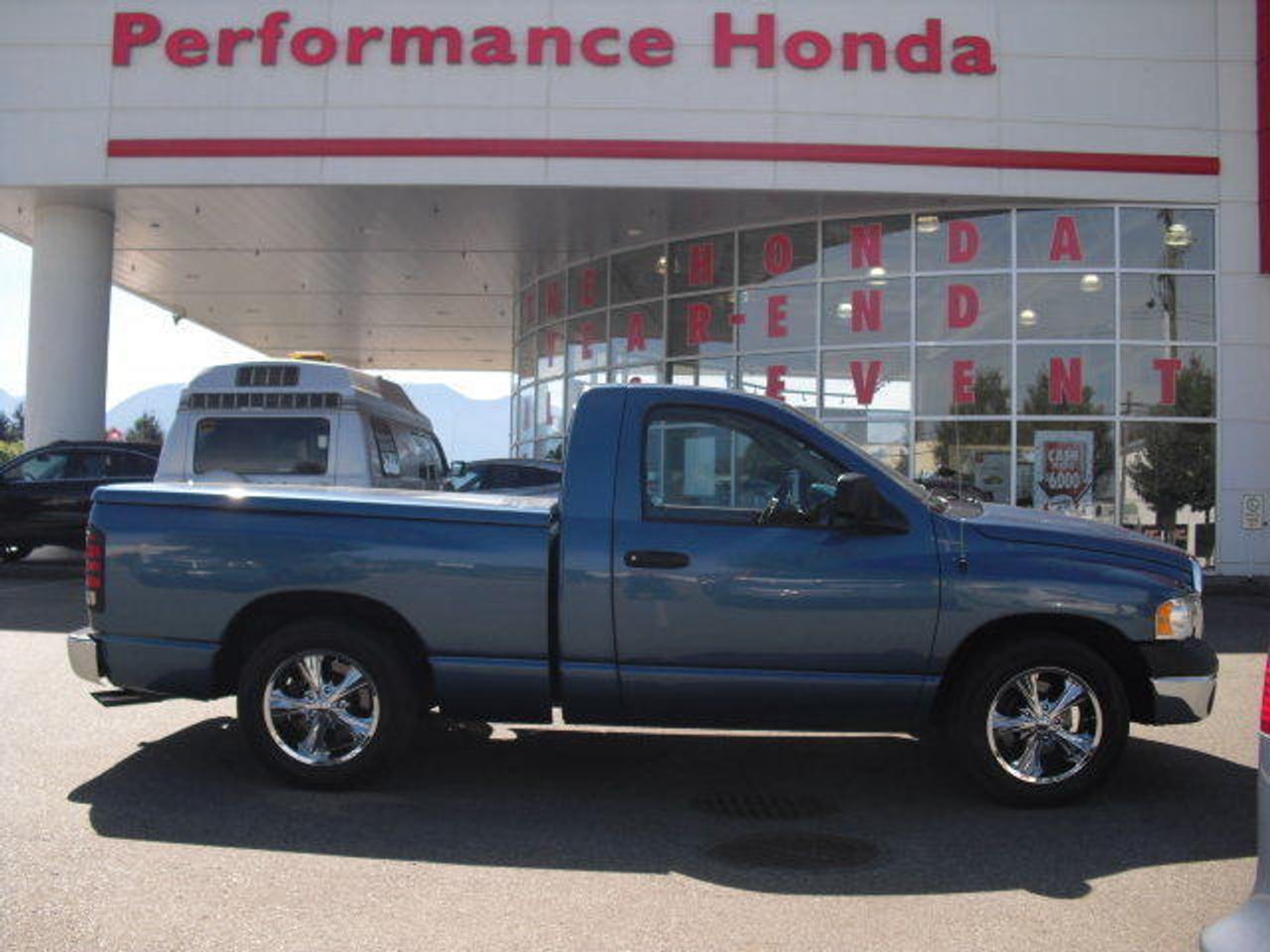 <p><span style=font-size: medium;><strong>chrome rims, sport rubber, upgraded flowmaster dual exhaust, cd deck and amplifier with subwoofers. Cold air intake, body colored fibreglass tonneau cover. Aluminum gas cap, taillight covers. Automatic tranny. Sweet truck that drives beautifully. This truck really looks good. Call us at 604-792-2724</strong></span></p>