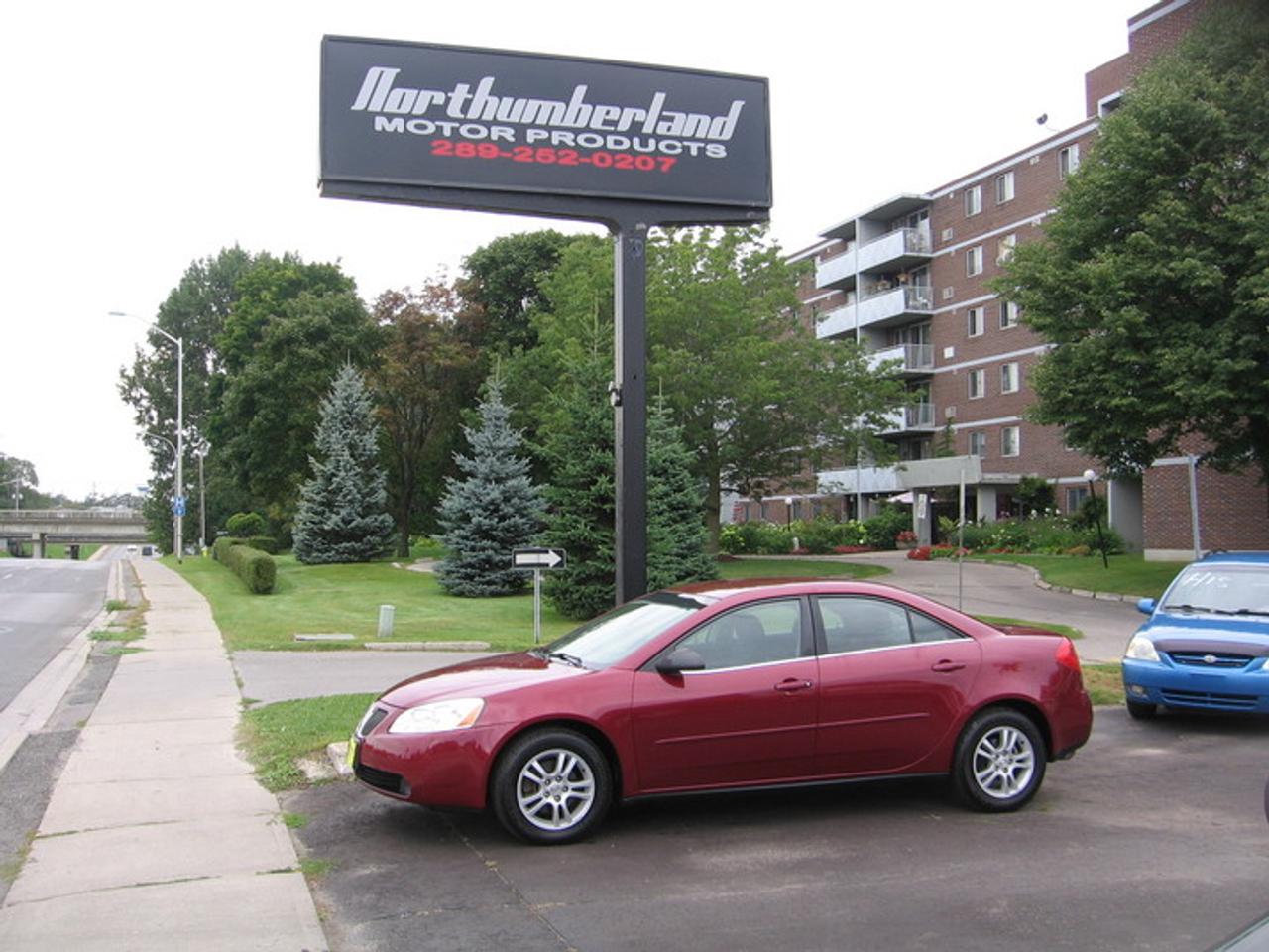PRICE INCLUDES: CERT, E-TEST, AND 3MONTH/3000KM POWRTRAIN SEALS AND GASKETS COVERAGE-$1000 CLAIM LIMIT-$100 DED. WITH LUBRICO. THIS 05 G6 IS IN EXCELLENT SHAPE! ASK FOR THE CARPROOF! WE HAVE IT! HST AND LIC EXTRA. PLEASE CALL DEALER FOR MORE INFO.