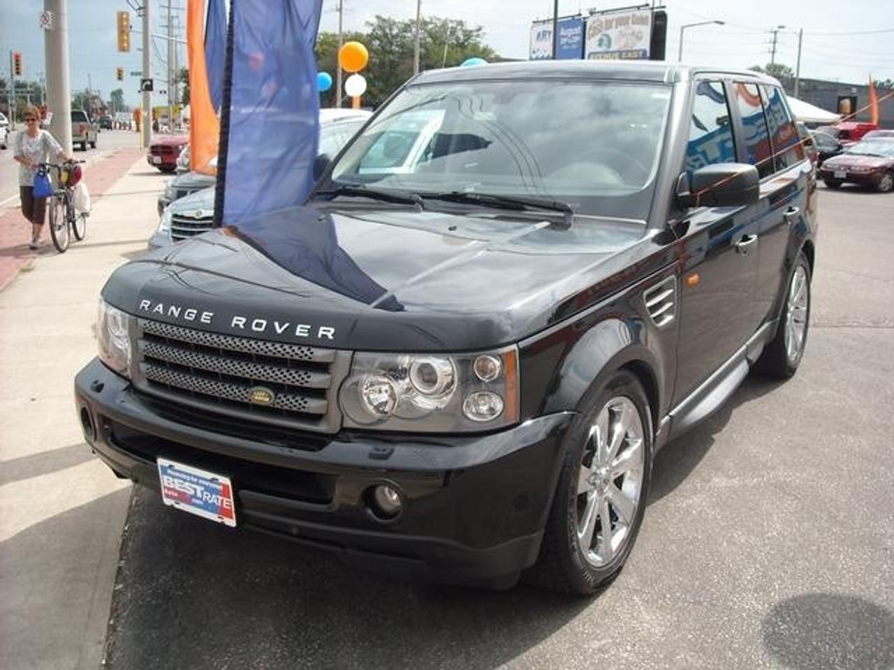 $696/Monthly for 72 months with $0 down

008 Land Rover Range Rover Sport HSE Doesnt have a scratch on it! Land Rover has outdone itself with this terrific 2008 Land Rover Range Rover Sport HSE and at this price, you wont find one in better condition! This plush Range Rover Sport, with grippy 4WD, will handle anything. This SUV brings it all, comfort and capability with a touch of class.EXCELLENT CONDITION! LOOKS BRAND NEW! ! Equipped with NAVIGATION, PARKING DISTANCE CONTROL, MOONROOF, 8-Cylinder Engine, Automatic Transmission, Alloy Wheels, Fog Lights, Headlamp Washers, Leather Interior, Wood Trim, Dual Power Seats, Driver Memory, Heated Seats, Automatic Dual Air Conditioning, CD Changer in Dash and Much More!!! Call to Schedule a Test Drive, youll be amazed by what all it can do for you. CALL SAM 519 567 3020 !!! <br><br>------------------------------------------------------------------------------------------------------------ <br>To get this great price and a free exclusive gift from SAM on your purchase, you must print out this ad and bring it to have it signed <br><br>Discount # _______________________ <br><br>X_______________________________ <br>Sams Signature