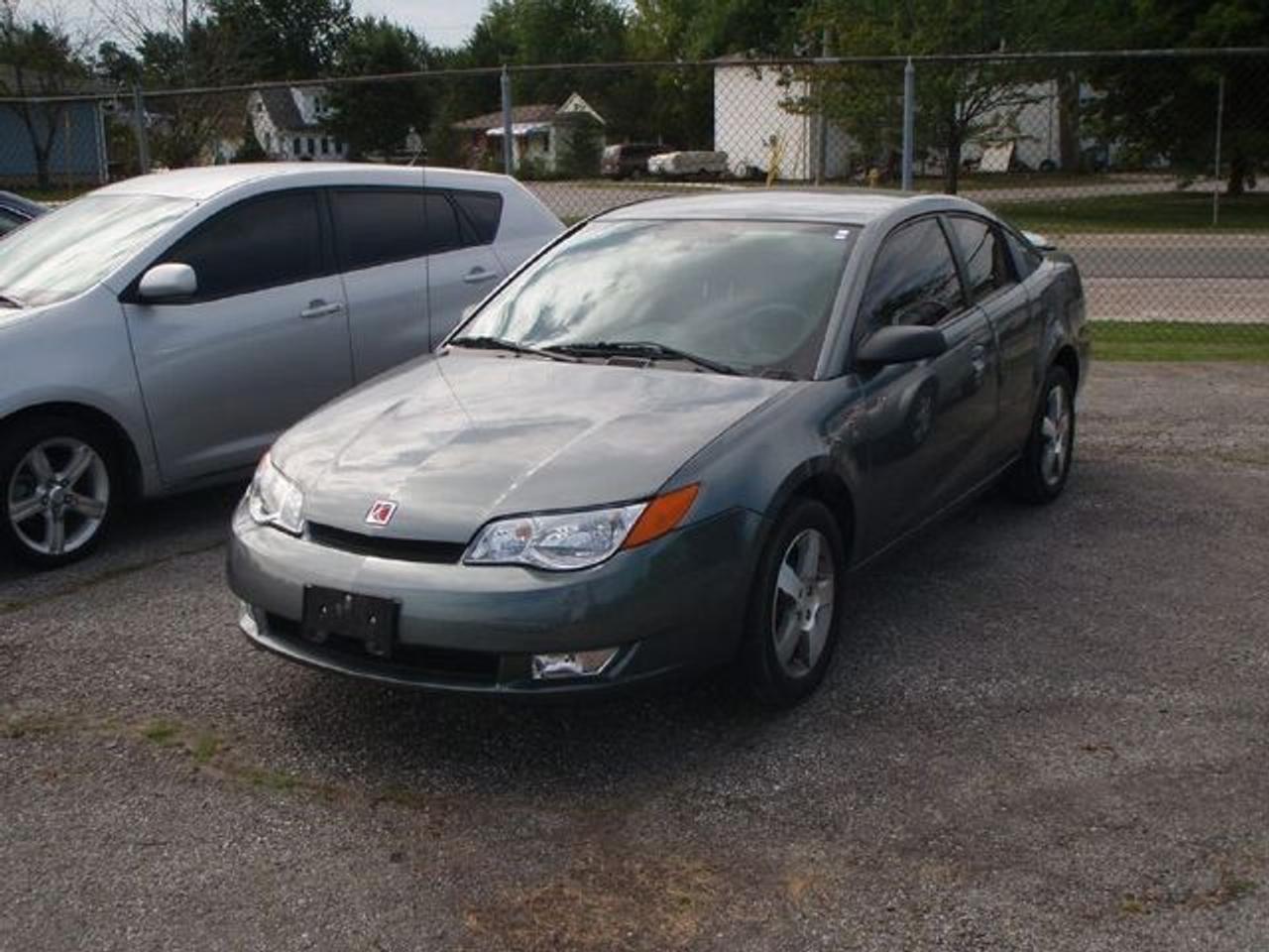 This 2006 Saturn Ion 4dr 3 QUAD COUPE! LOW KM!! SPOILER! GM LEASE RETURN!! Coupe features a 2.4L L4 MPI 4 cyl Gasoline engine. It is equipped with a Manual transmission. The vehicle is Grey with a Grey Cloth interior. It is offered with the remaining factory warranty. Over 400 BETTER used cars in stock!! PLEASE CALL 1-866-348-8146 5.99% Financing + no payments up to 6 months available on approved credit!! Free Trial Exchange!! A+ Better Business Bureau rating!! Voted Guelphs Favourite dealer 2004-2009!! Since 1961. Taxes, licensing, and $5.00 OMVIC fee are extra. Call for details on our Free Trial Exchange! Thank you for considering Wilsons!!! Please call 1-866-348-8146. - This Saturn is in Excellent overall exterior condition, Excellent overall interior condition, Cloth seats - Air Conditioning, Cruise Control, Power Steering, Power Windows, Power Door Locks, Power Mirrors, Clock, Driver Airbag, Passenger Airbag, Keyless Entry, ABS Brakes, Rear Defogger, Intermittent Wipers, AM-FM, CD Player, Aluminum Wheels, Cloth Interior Surface, Rear Spoiler, Rear Spoiler - Contact The Internet Department at 866-738-6045 or leads@markwilsonsbetterusedcarstc.dealer.com for more information. -
