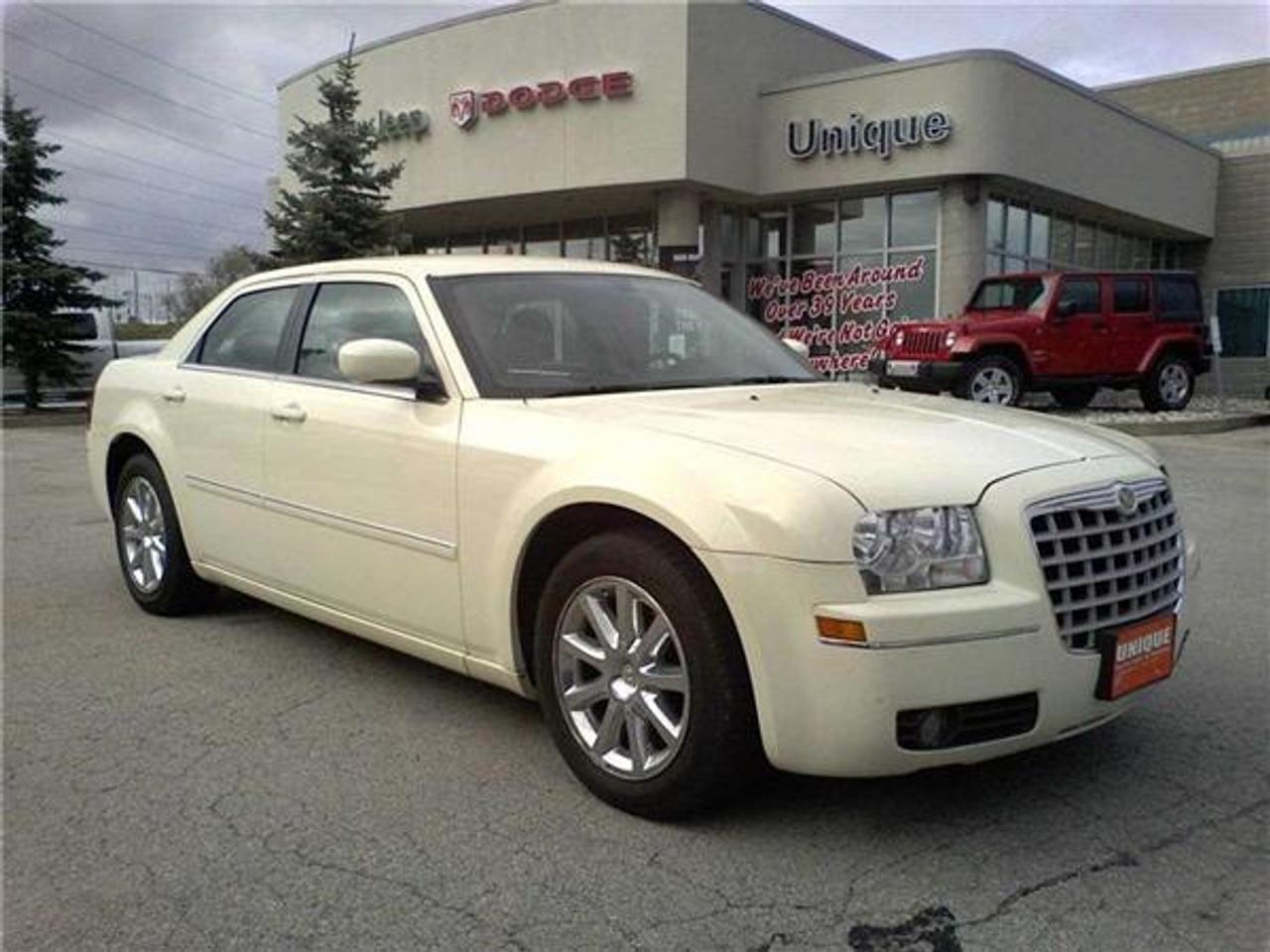 WOW WOW WOW...UNIQUE CHRYSLER AND CAR NATION CANADA DOES IT AGAIN WITH THIS JUST TRADED IN 2007 CHRYSLER 300 THAT COMES FULLY JAMMED WITH OPTIONS SUCH AS NAVIGATION, ROOF AND HEATED LEATHER SEATS...DO NOT DELAY AND CONTACT US TODAY TO SET UP YOUR APPOINTMENT TP DRIVE THIS GREAT CAR...UNIQUE CHRYSLER IS A PROUD MEMBER OF THE CAR NATION CANADA DEALERSHIP GROUP...PRICE IS PLUS HST